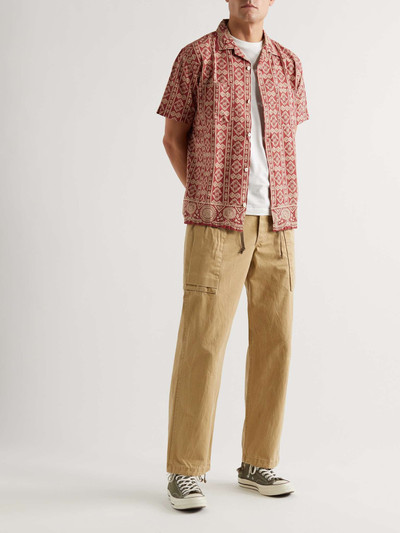 RRL by Ralph Lauren Convertible-Collar Printed Cotton and Linen-Blend Shirt outlook