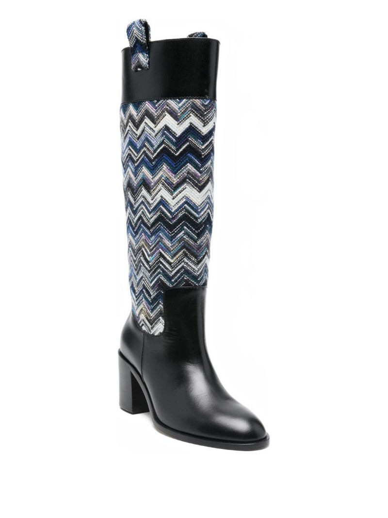 Missoni 75mm Sophie zigzag boots outlook