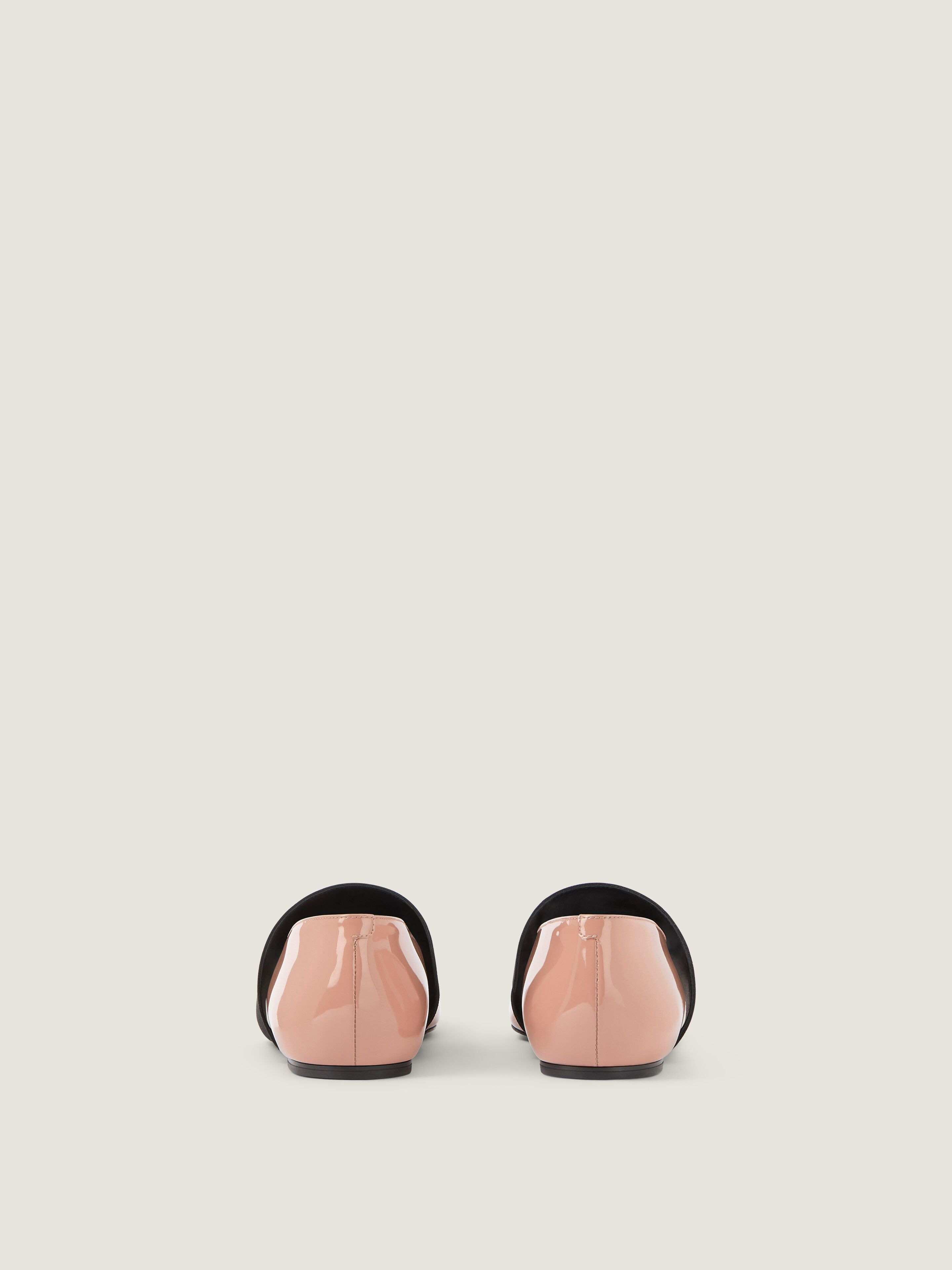 SLICED SQUARE BALLERINAS IN PATENT LEATHER - 5