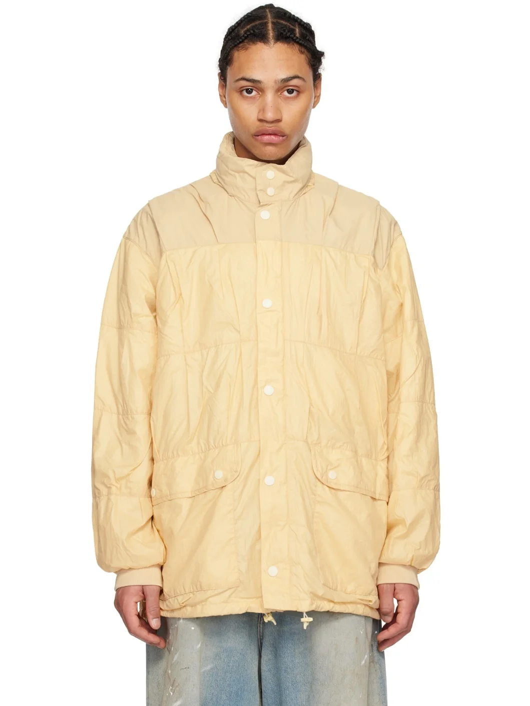 Yellow Exhaust Puffa Jacket - 1