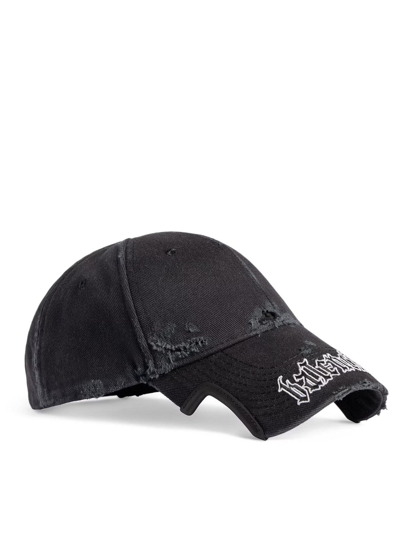 BLACKLETTER SCRIPT HAT IN BLACK DELAVE - 2