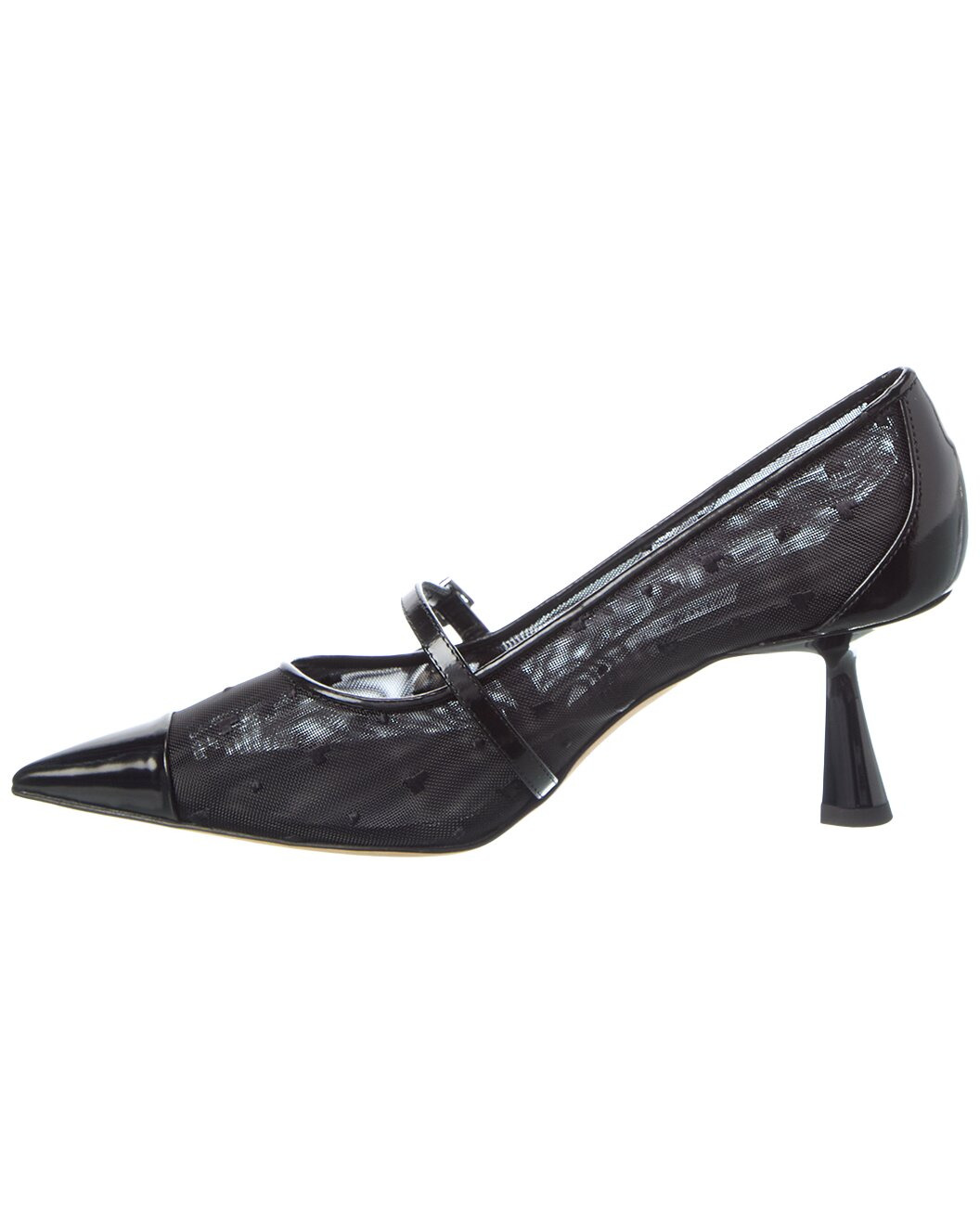 Jimmy Choo Aren 65 Heart Mesh & Leather Pump - 2