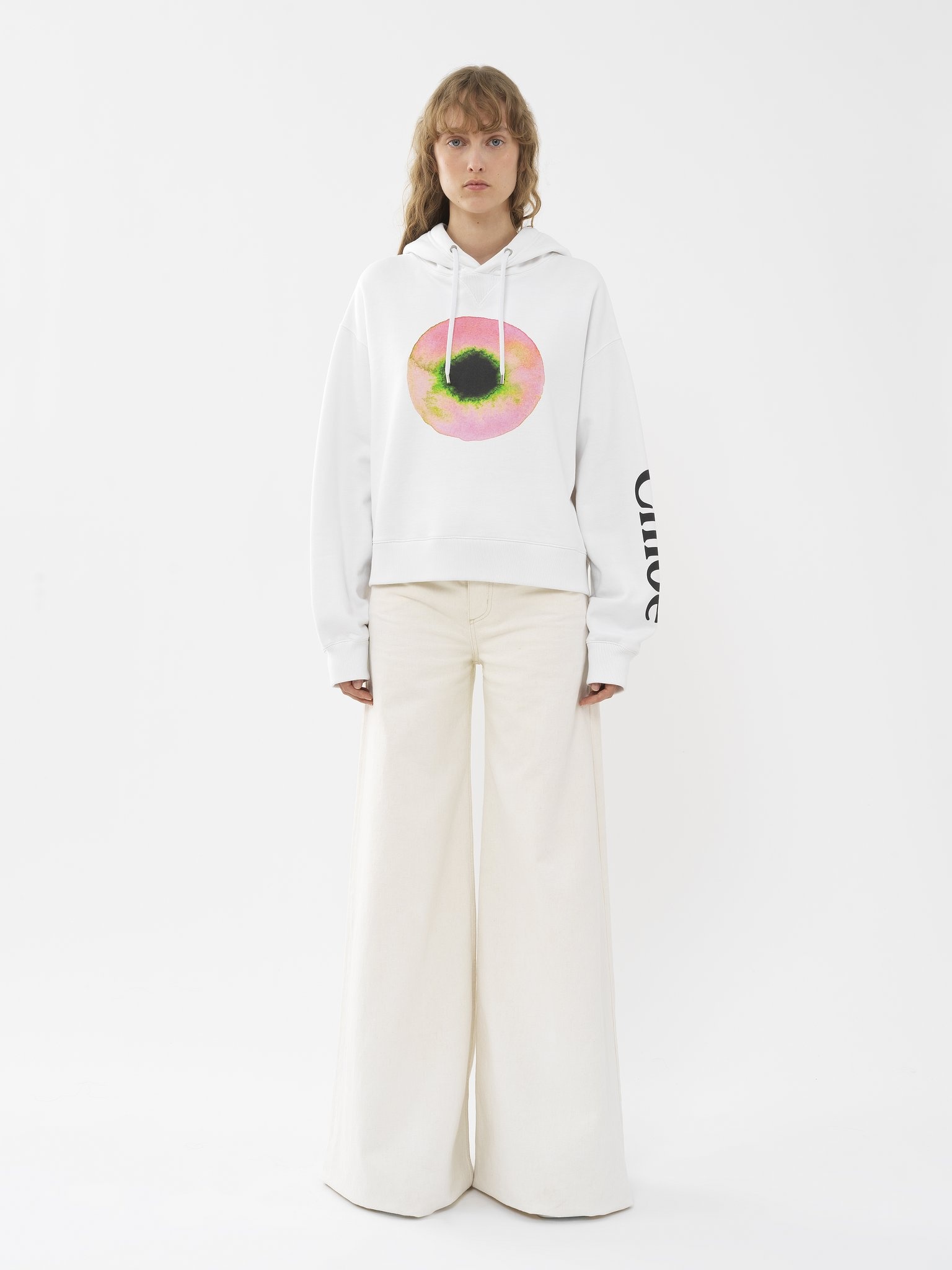 PRINTED HOODED SWEATER - 4