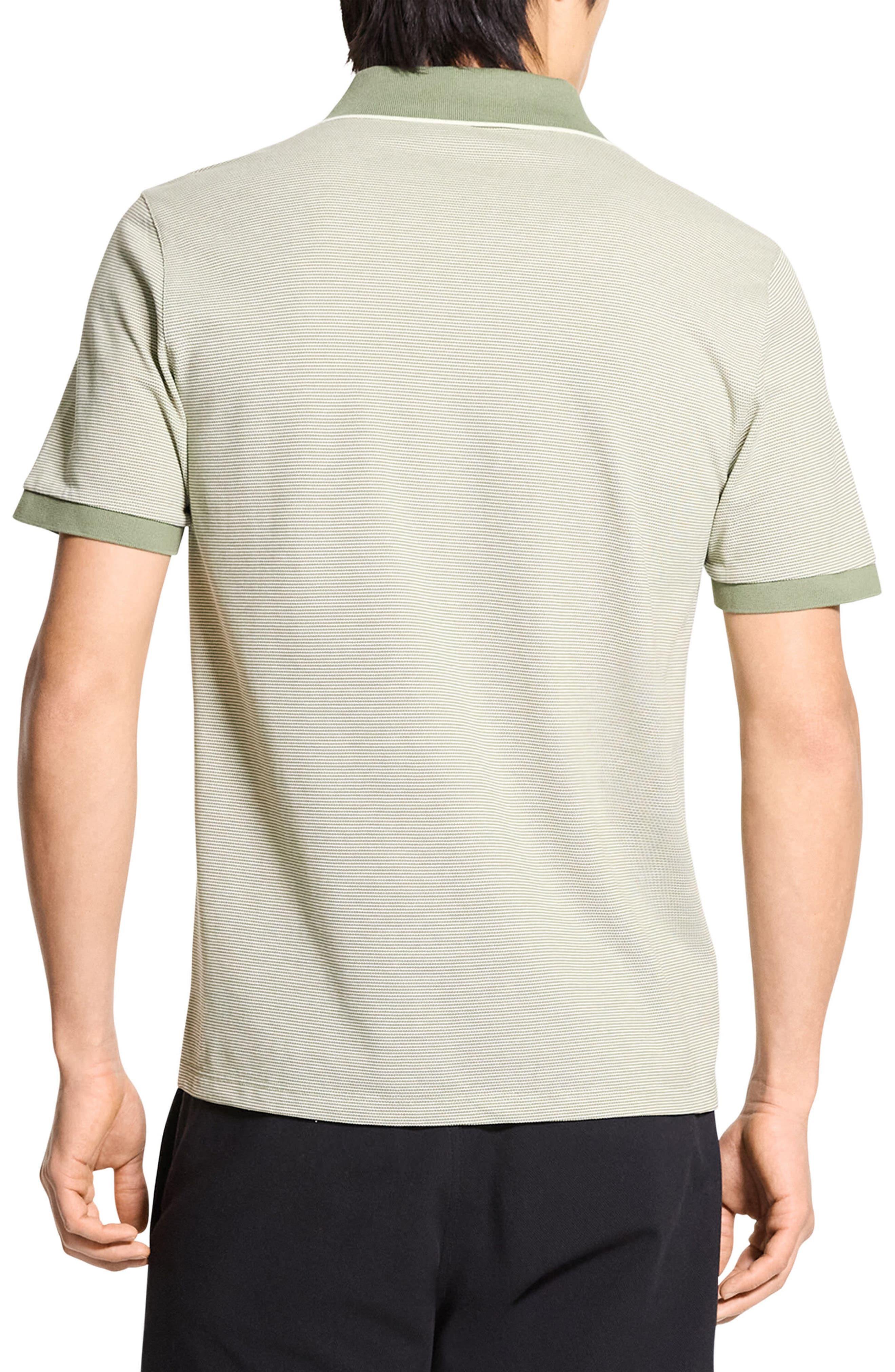 Theory Bird's Eye Polo in Green Multi at Nordstrom - 2