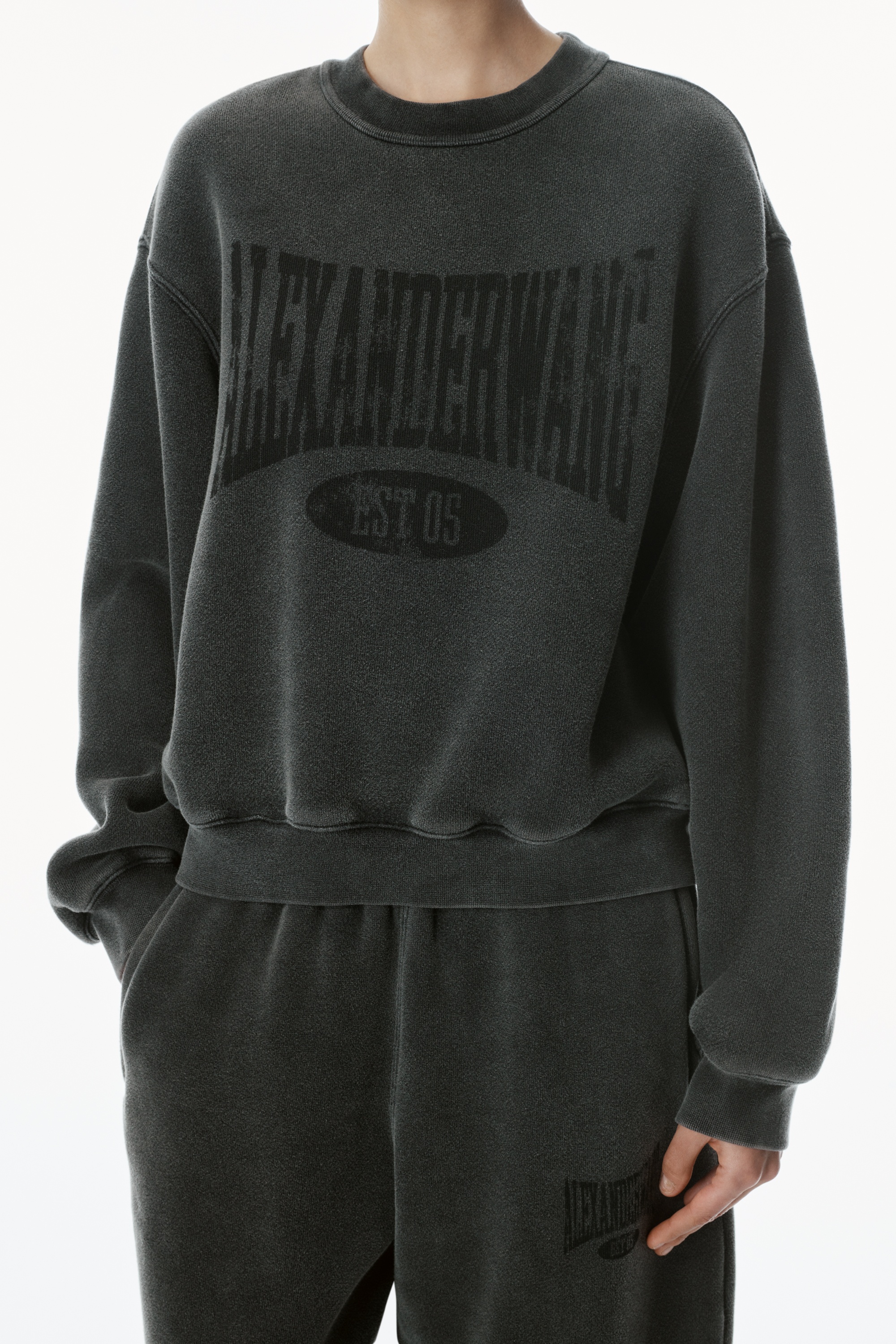 Distressed Logo Sweatshirt - 2