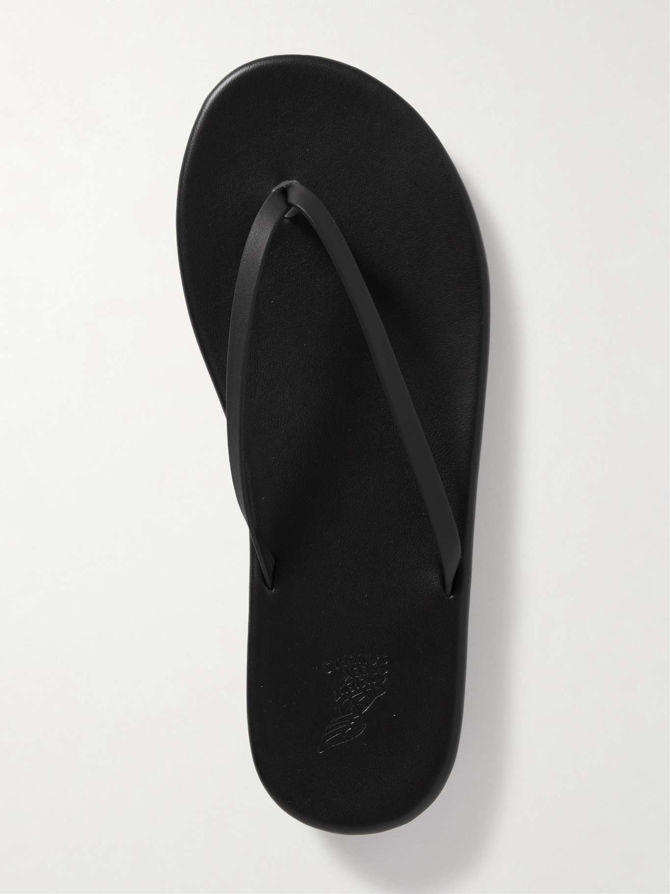 Saionara metallic leather flip flops - 5