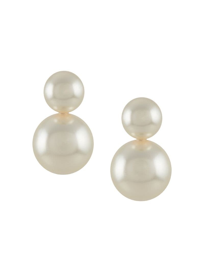 Iris pearl-detail earrings - 1