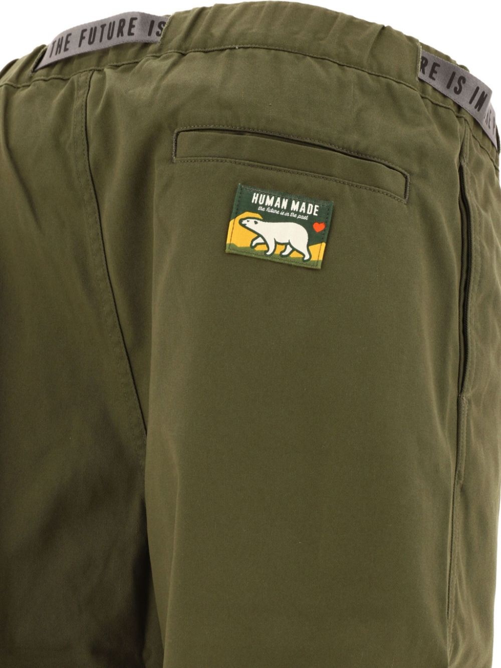 logo patch elasticated trousers - 4