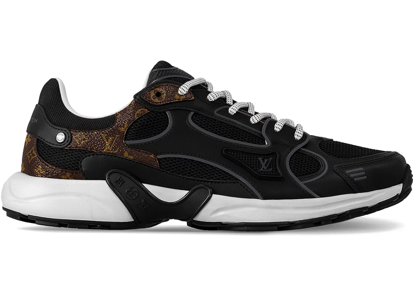 Louis Vuitton LV Olympia Sneaker Black Brown Monogram (Women's) - 1