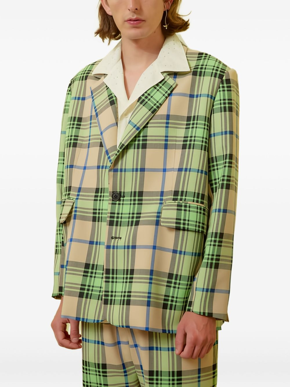 plaid-pattern shorts - 4