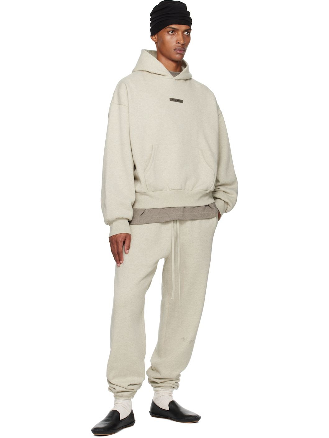 Beige Vintage Fleece Sweatpants - 4