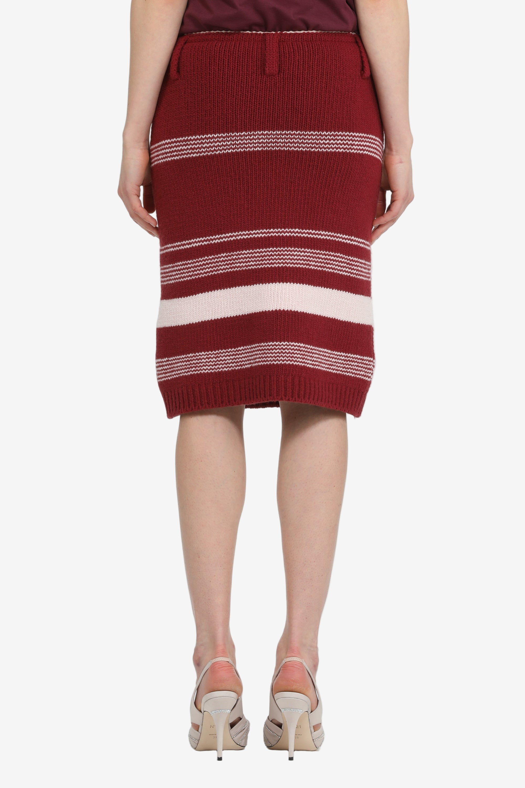 STRIPED KNIT SKIRT - 2