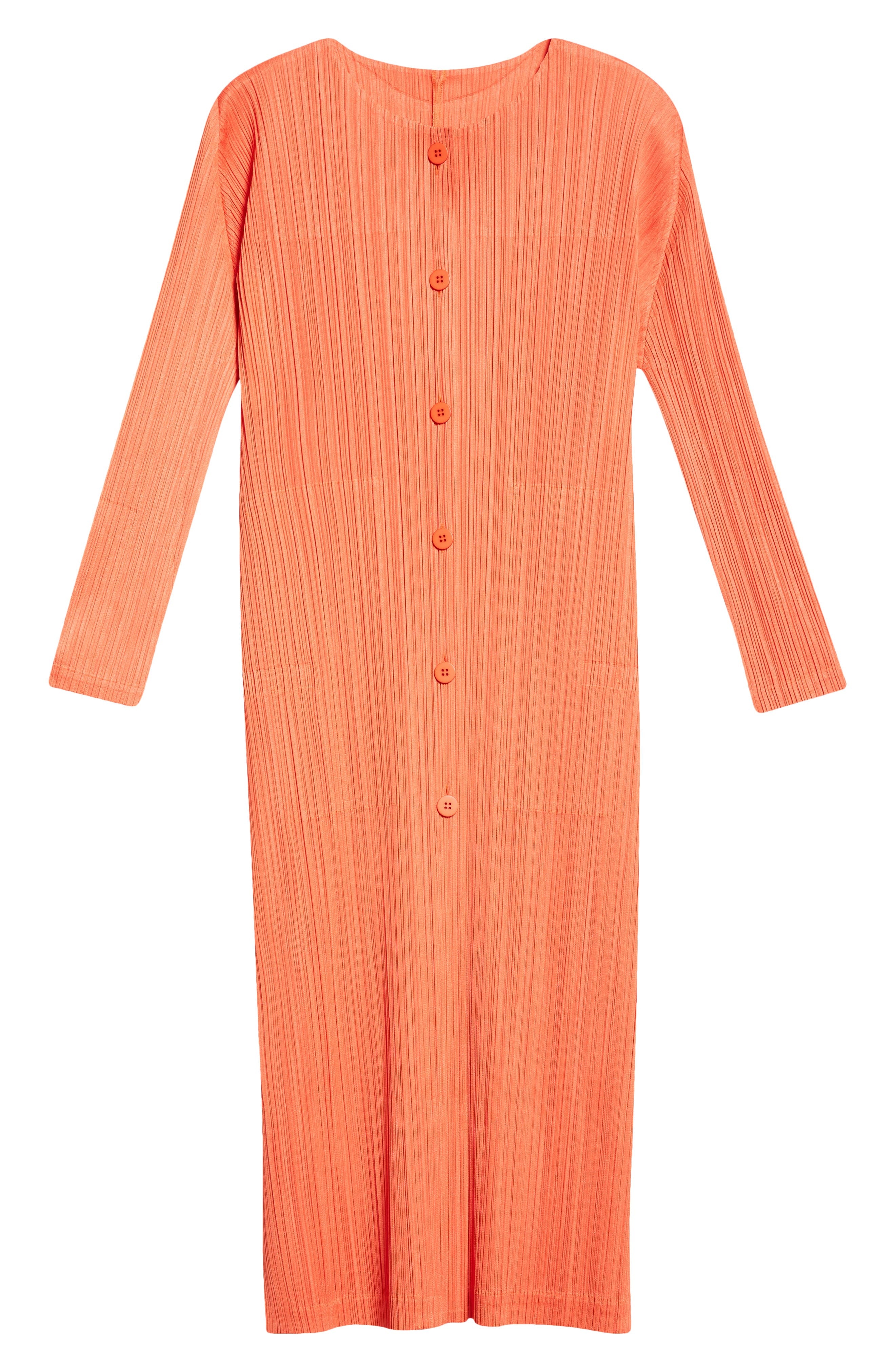 Pleats Please Issey Miyake Monthly Colors February Pleated Cardigan in Red at Nordstrom - 7