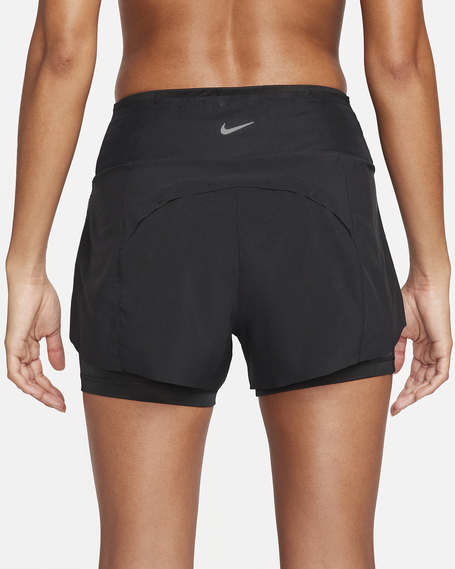 Nike Women's Dri-FIT Swift Mid-Rise 3" 2-in-1 Running Shorts with Pockets - 3