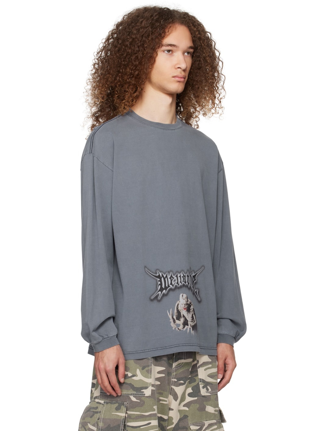 Navy Monster Long Sleeve T-Shirt - 2