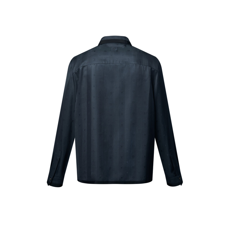 Monogram Silk Blend Pajama Shirt 5