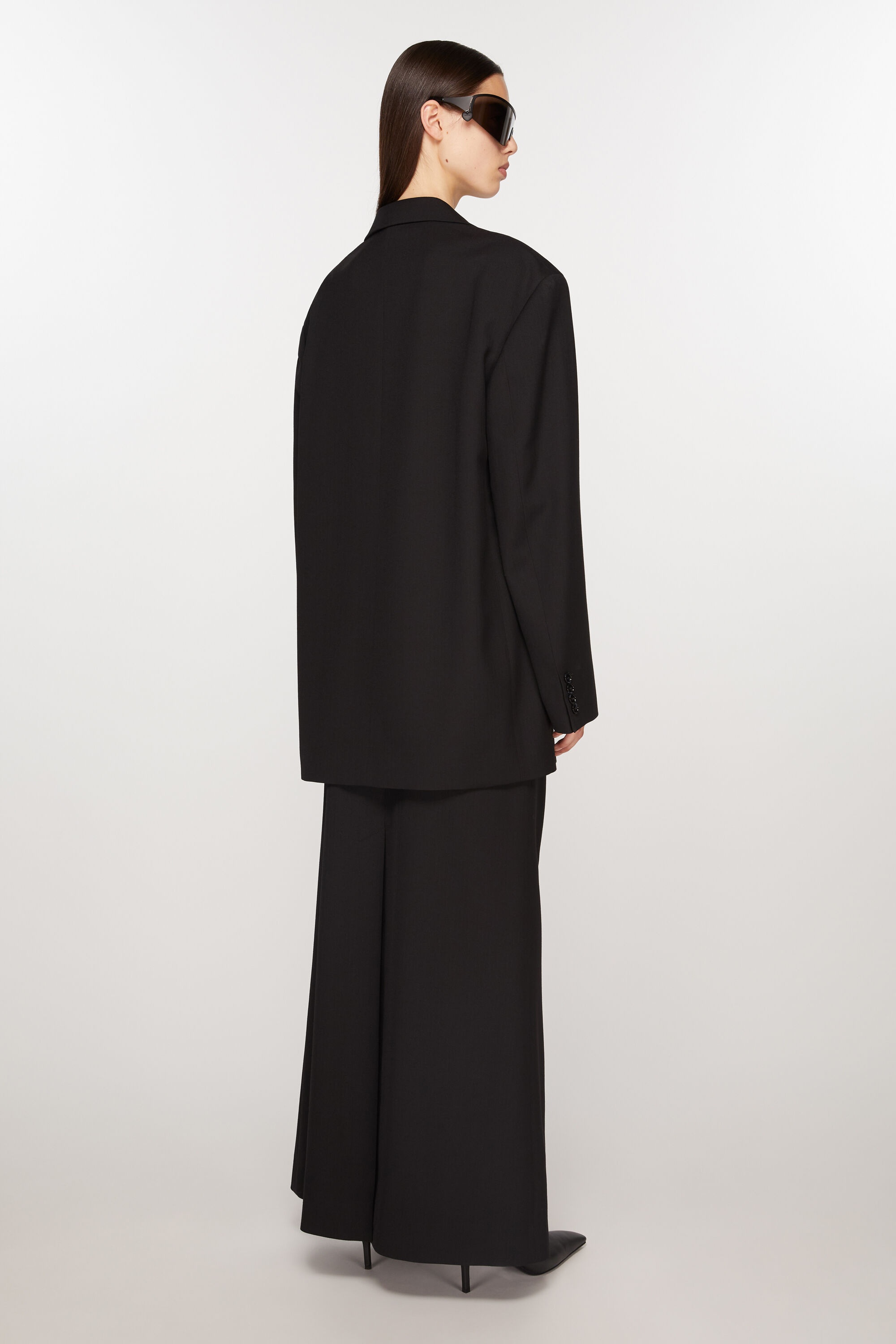 Single-breasted jacket - Black - 4