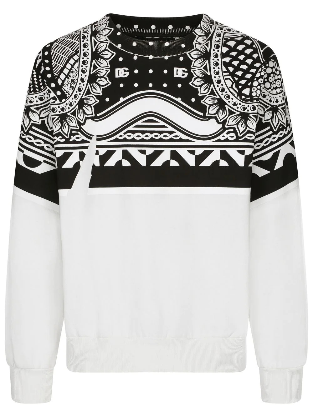 bandana-print sweatshirt - 1