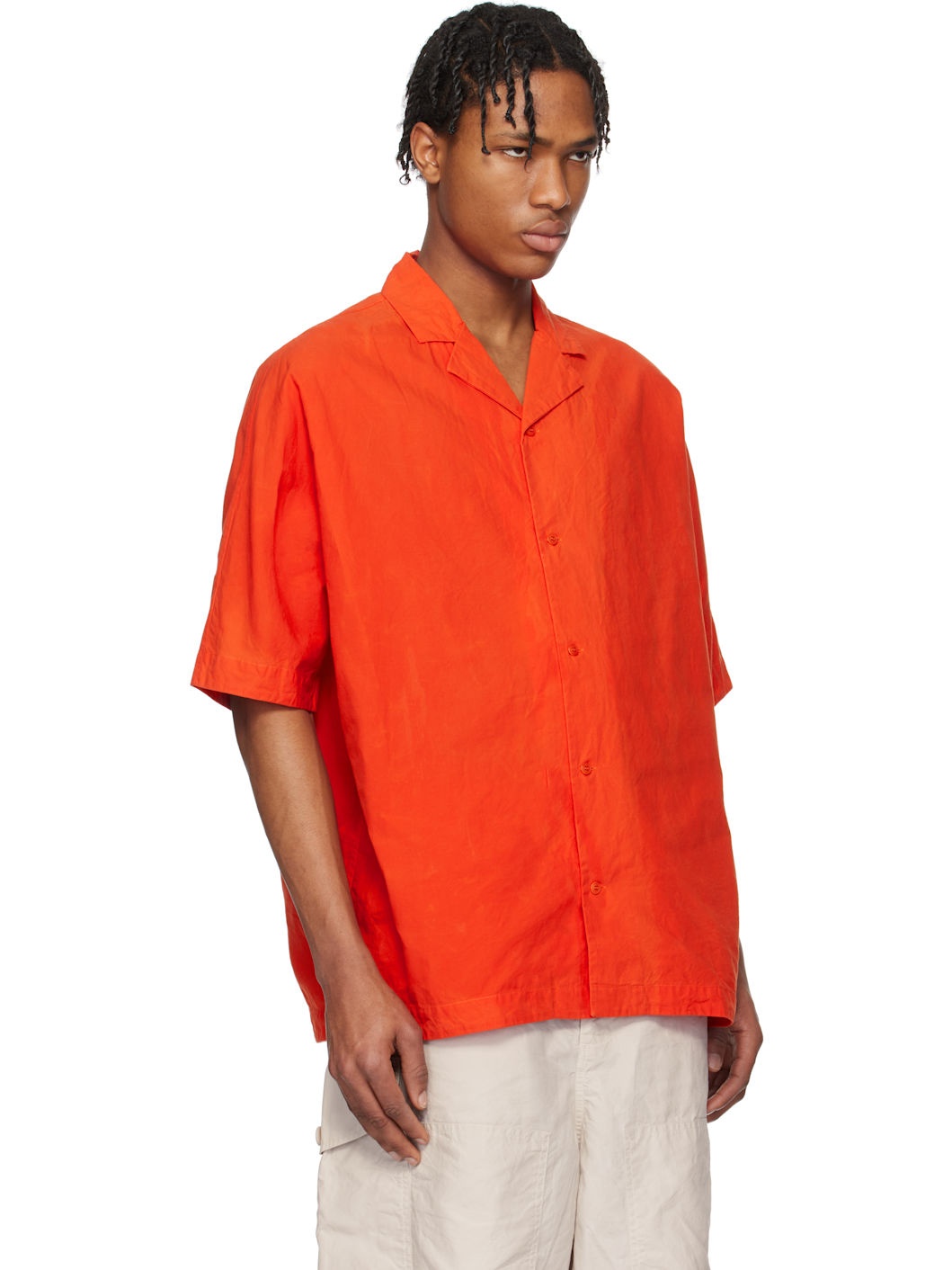 Orange Waga Bowling Shirt - 2