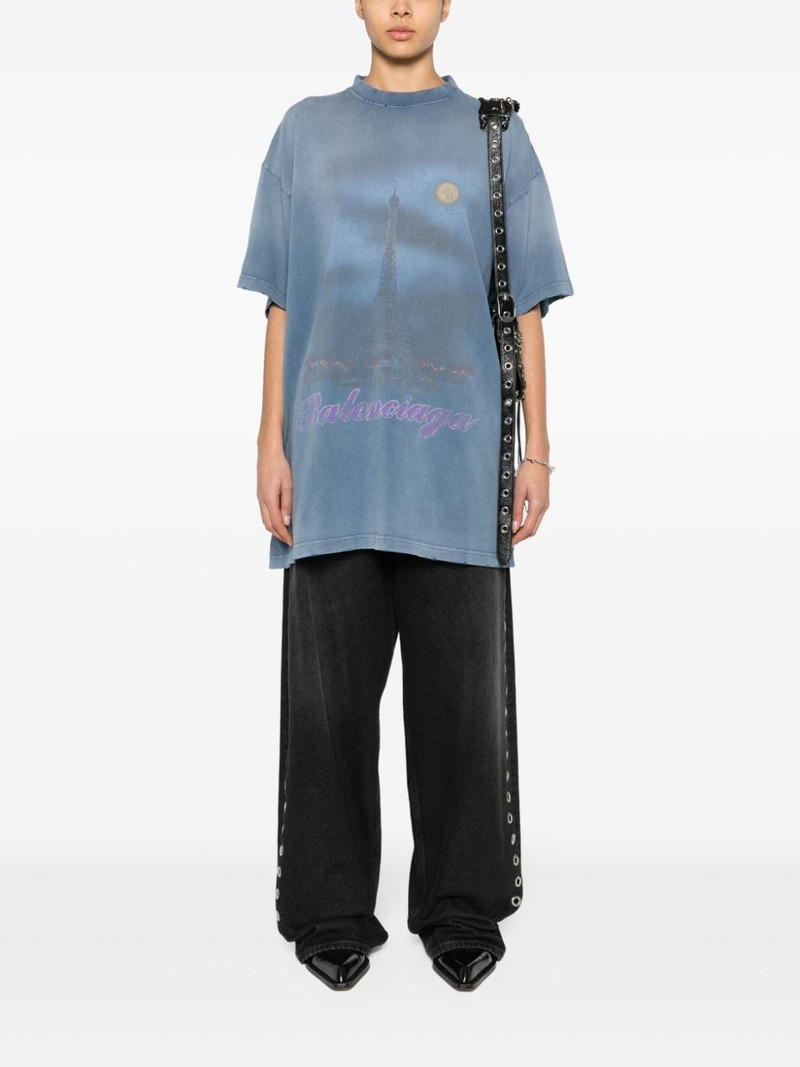 BALENCIAGA Paris Moon cotton T-shirt outlook