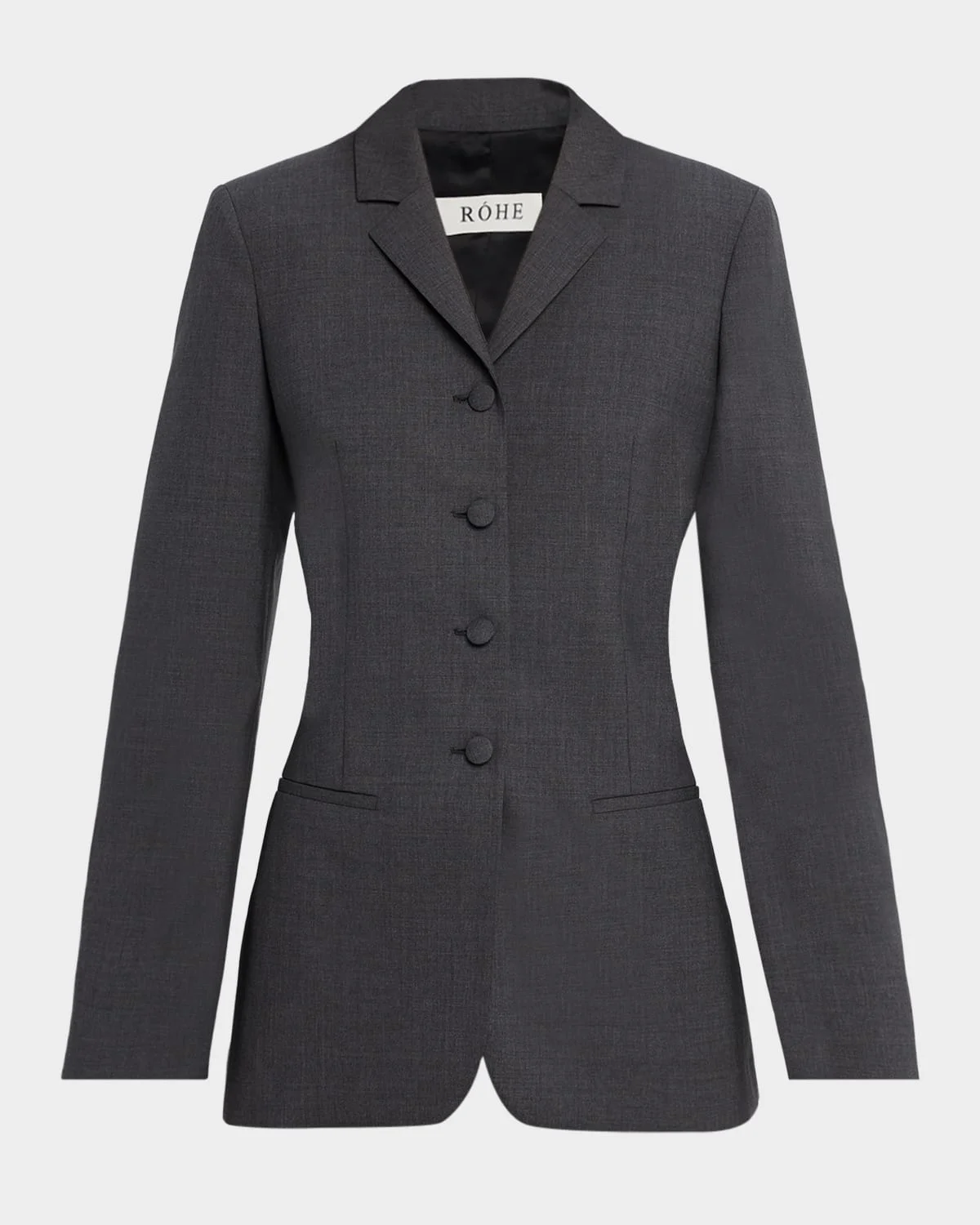 Fitted Wool Blazer - 1