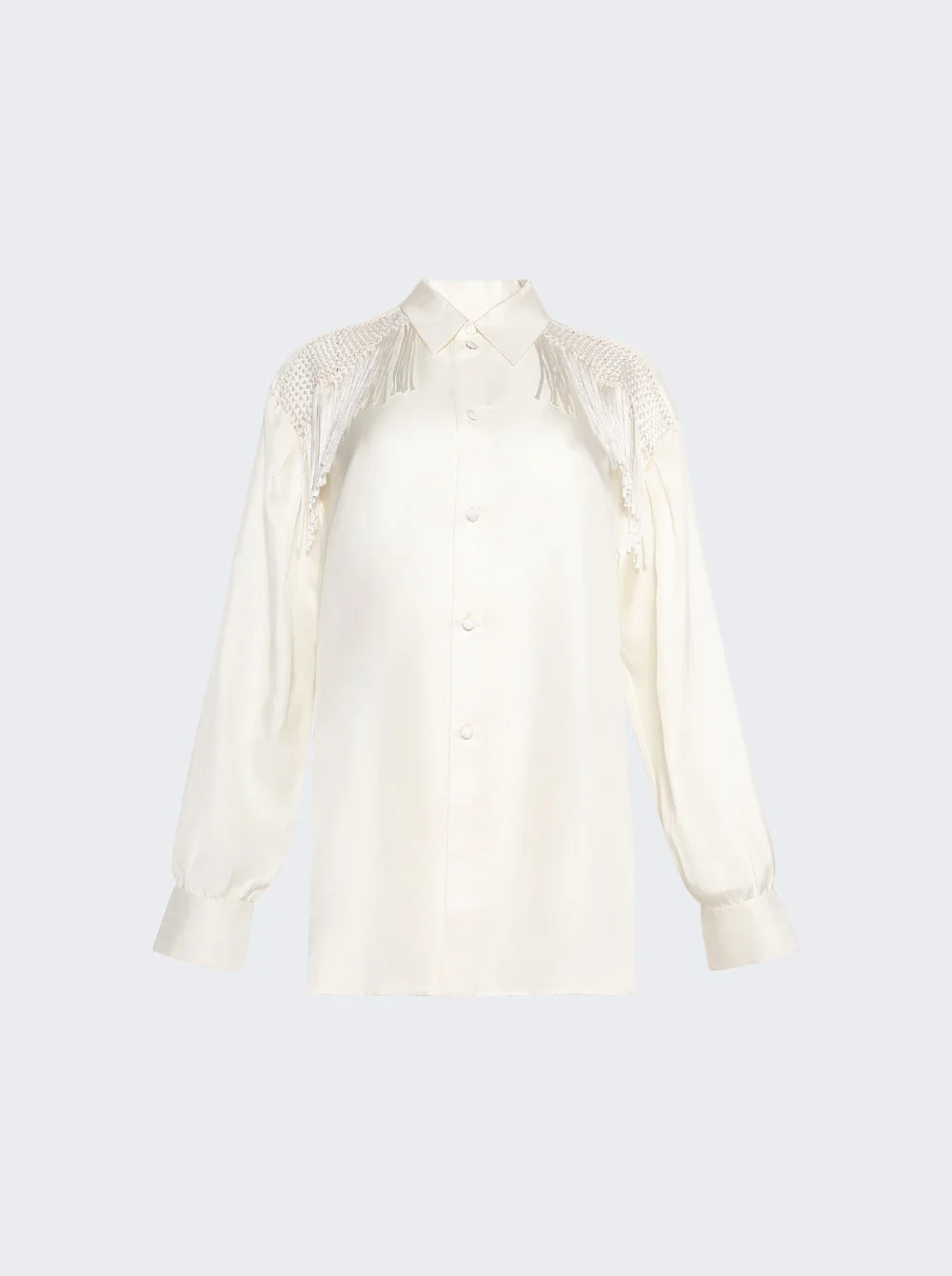 Epaullette Shirt Off-white - 1