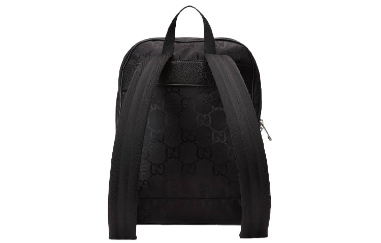 Men's Gucci Off The Grid OTG Environmental Friendly Series Logo Leather Logo Nylon schoolbag Backpac - 4