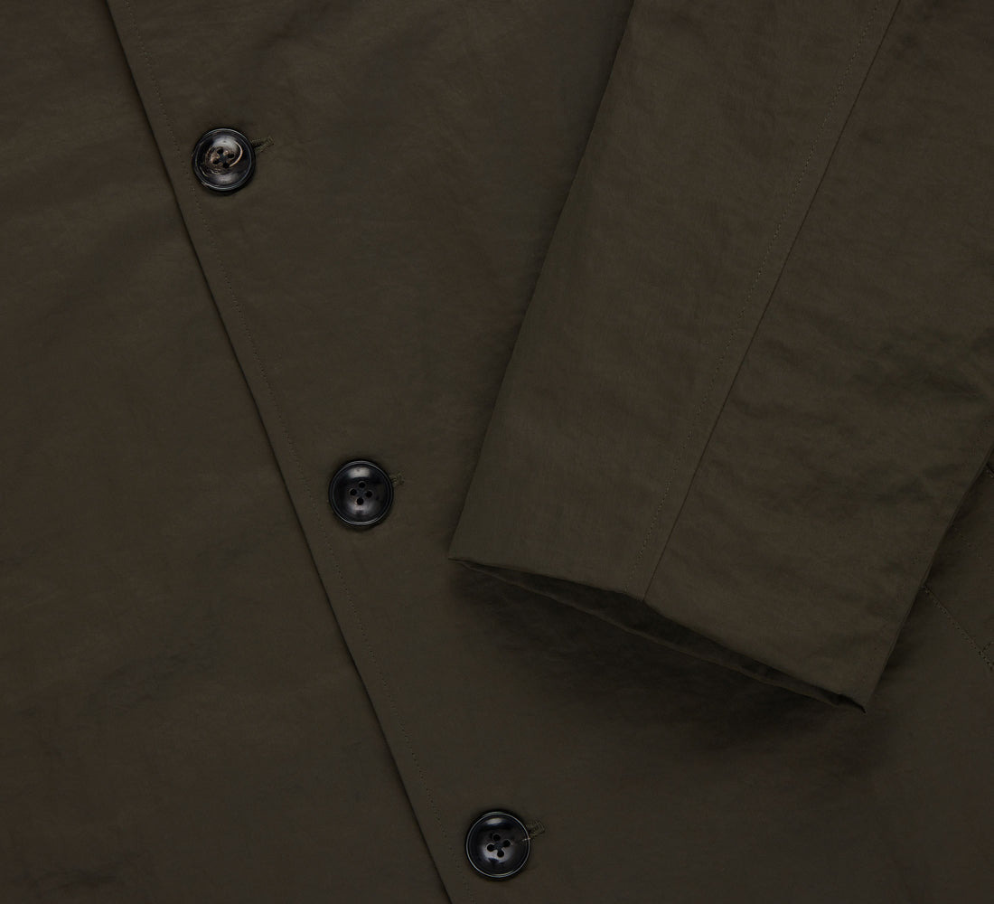 Mac Coat - Olive Wrinkle Nylon - 4