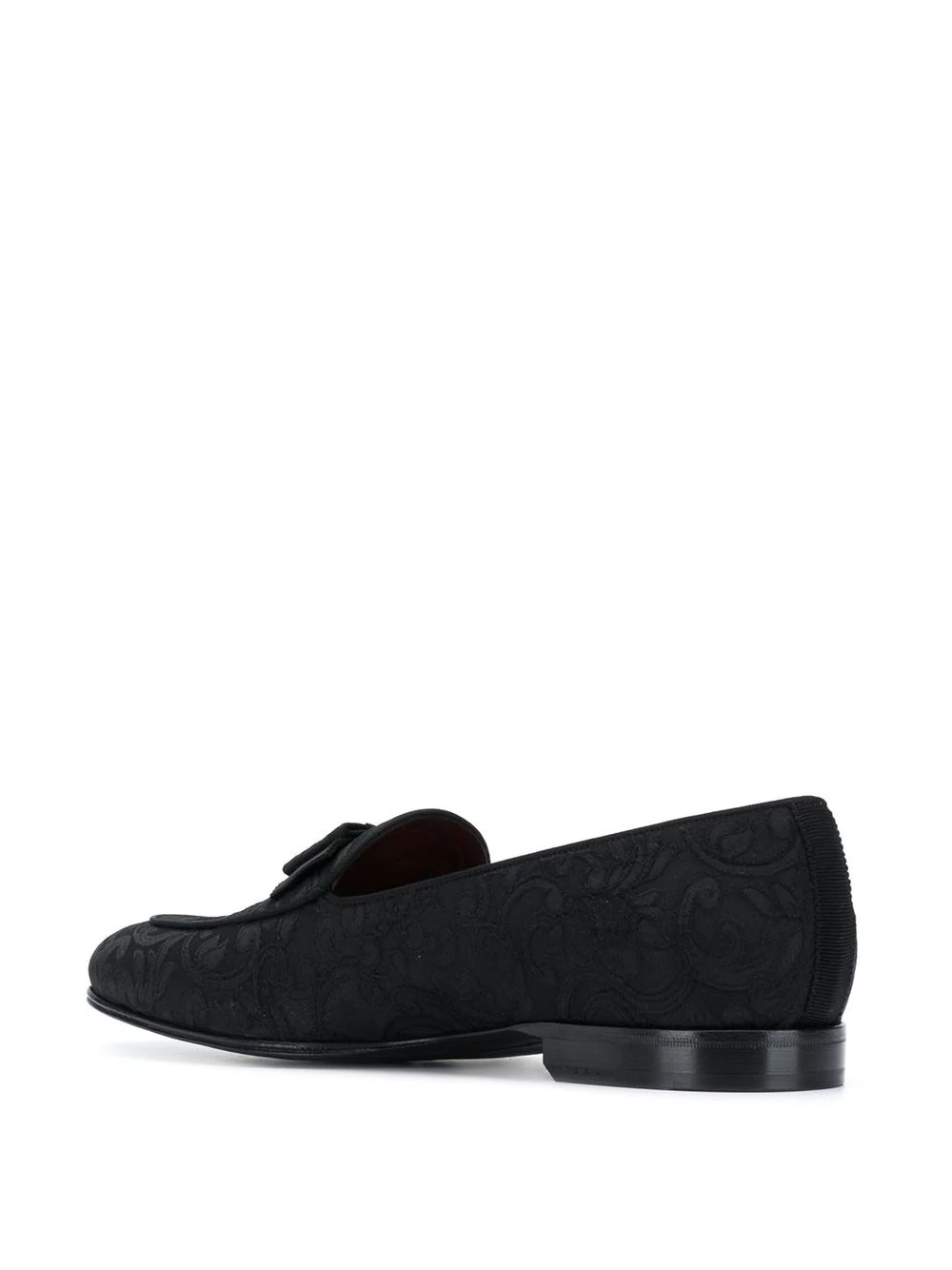 baroque jacquard loafers - 3