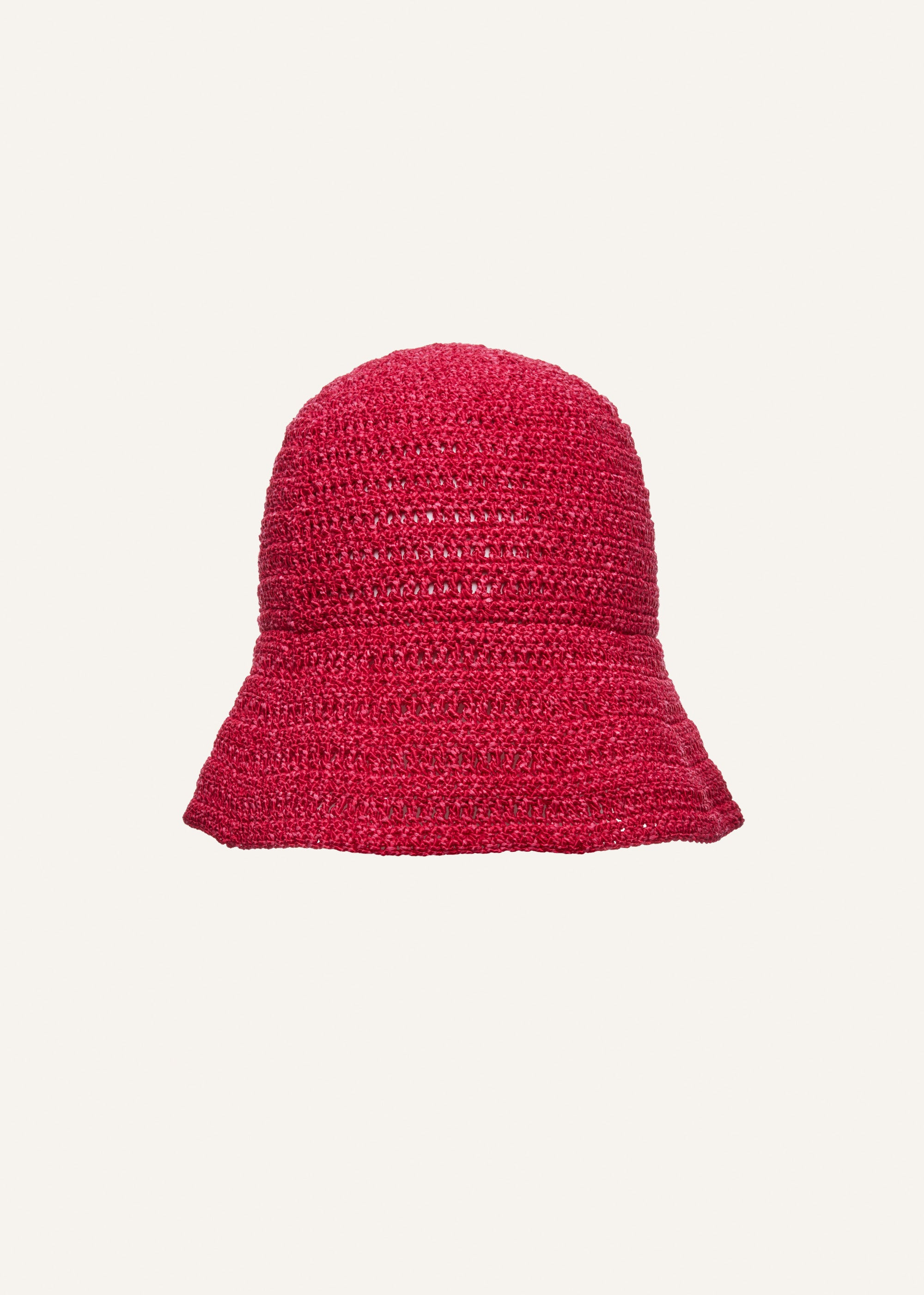 Handmade crochet bucket hat in fuchsia - 1
