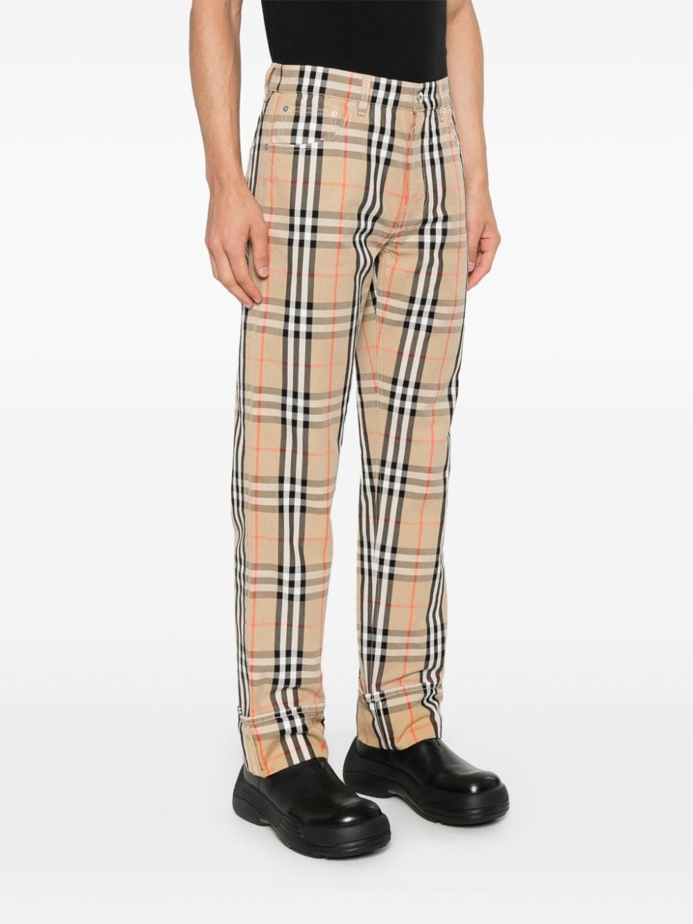 Burberry Check-print trousers - 3