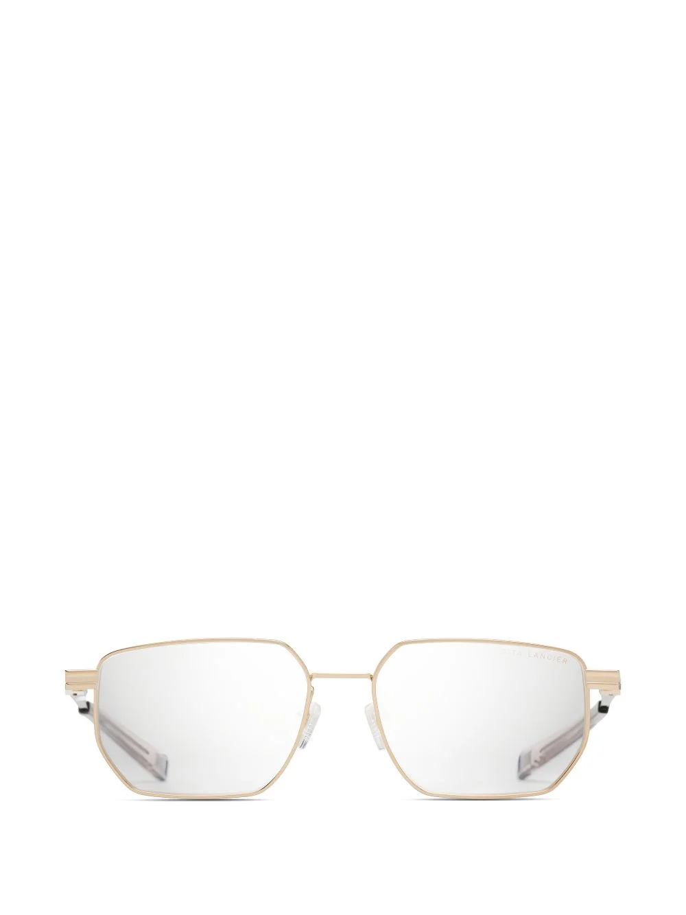 geometric-frame glasses - 1