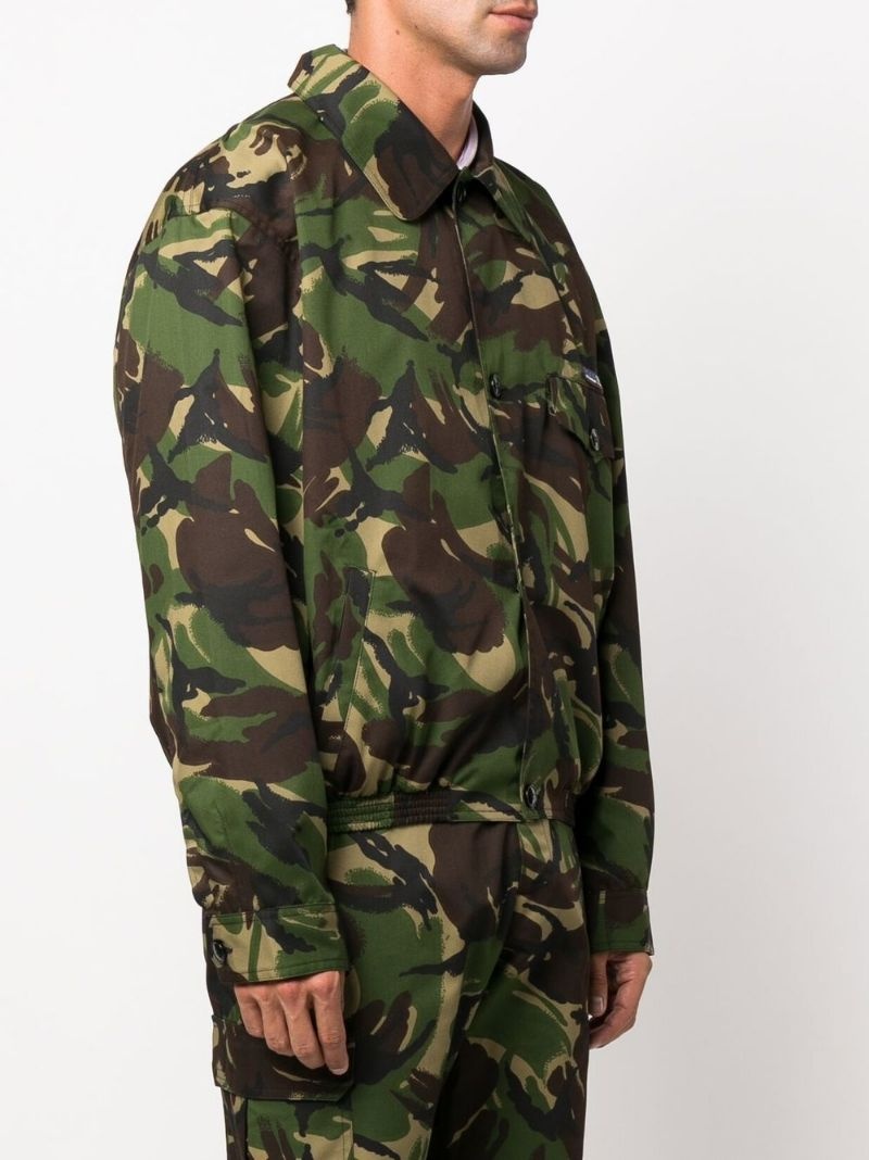 camouflage-print button-fastening jacket - 3