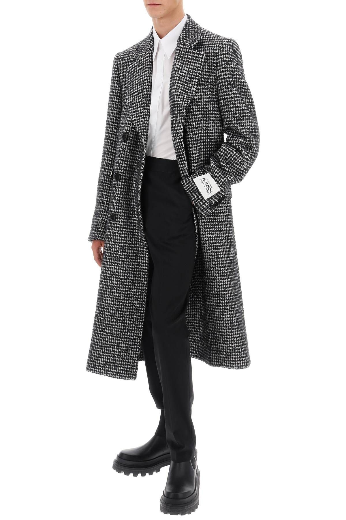 RE-EDITION COAT IN HOUNDSTOOTH WOOL - 2