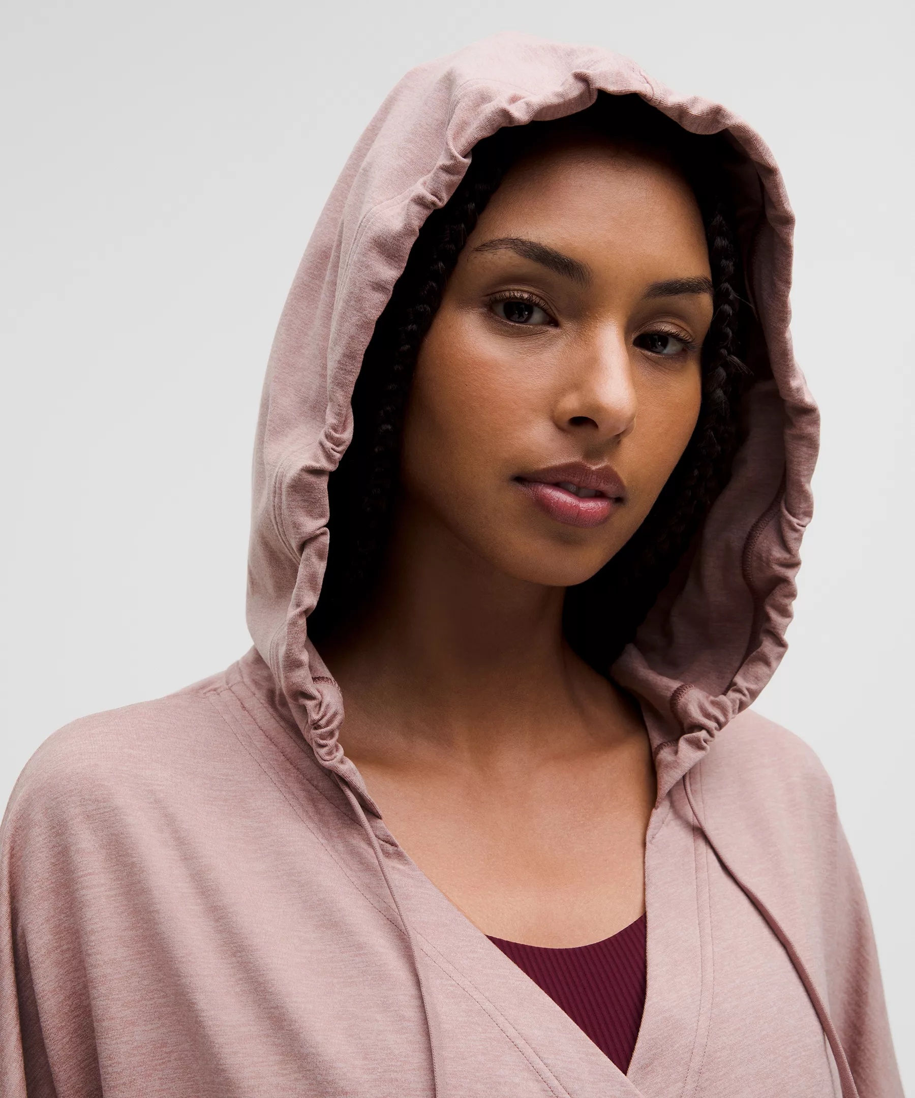 Soft Jersey Relaxed Wrap-Front Hoodie - 4