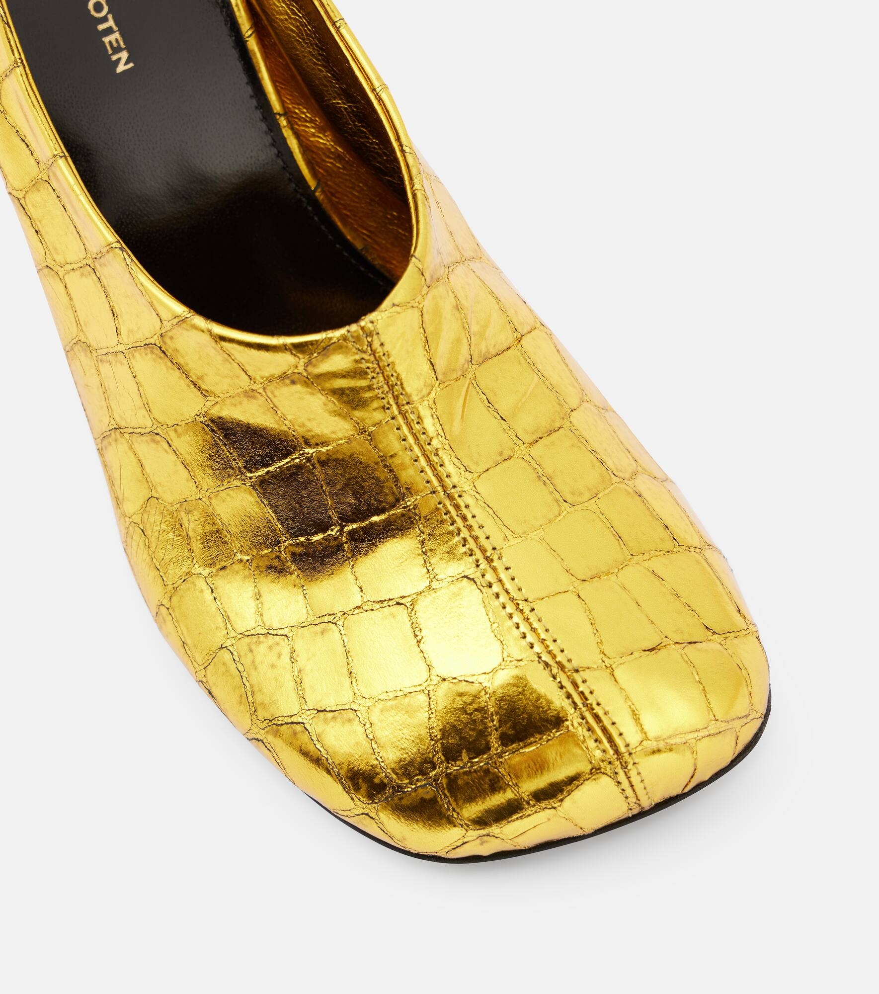75 metallic leather pumps - 5