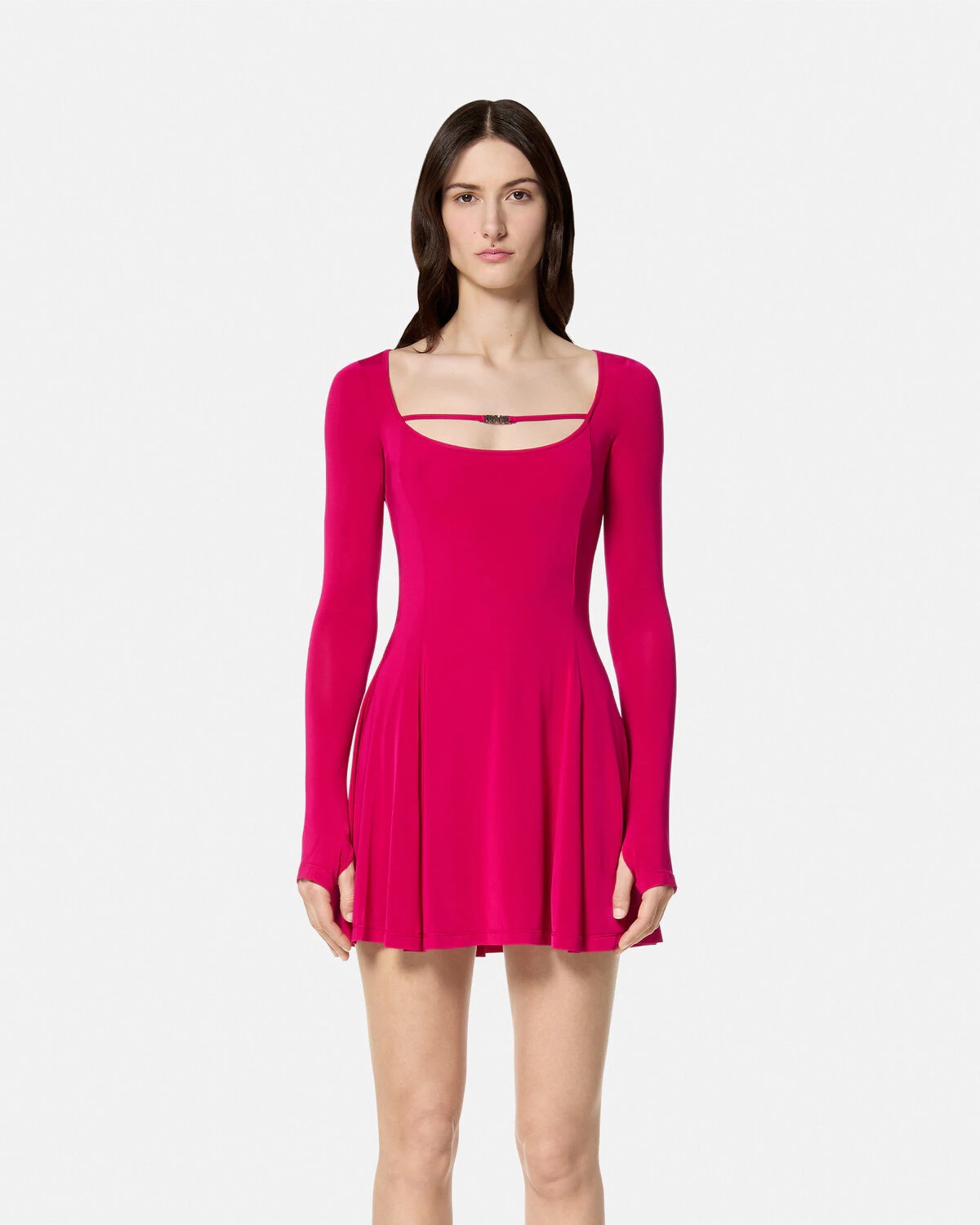 Flared Mini Dress - 4