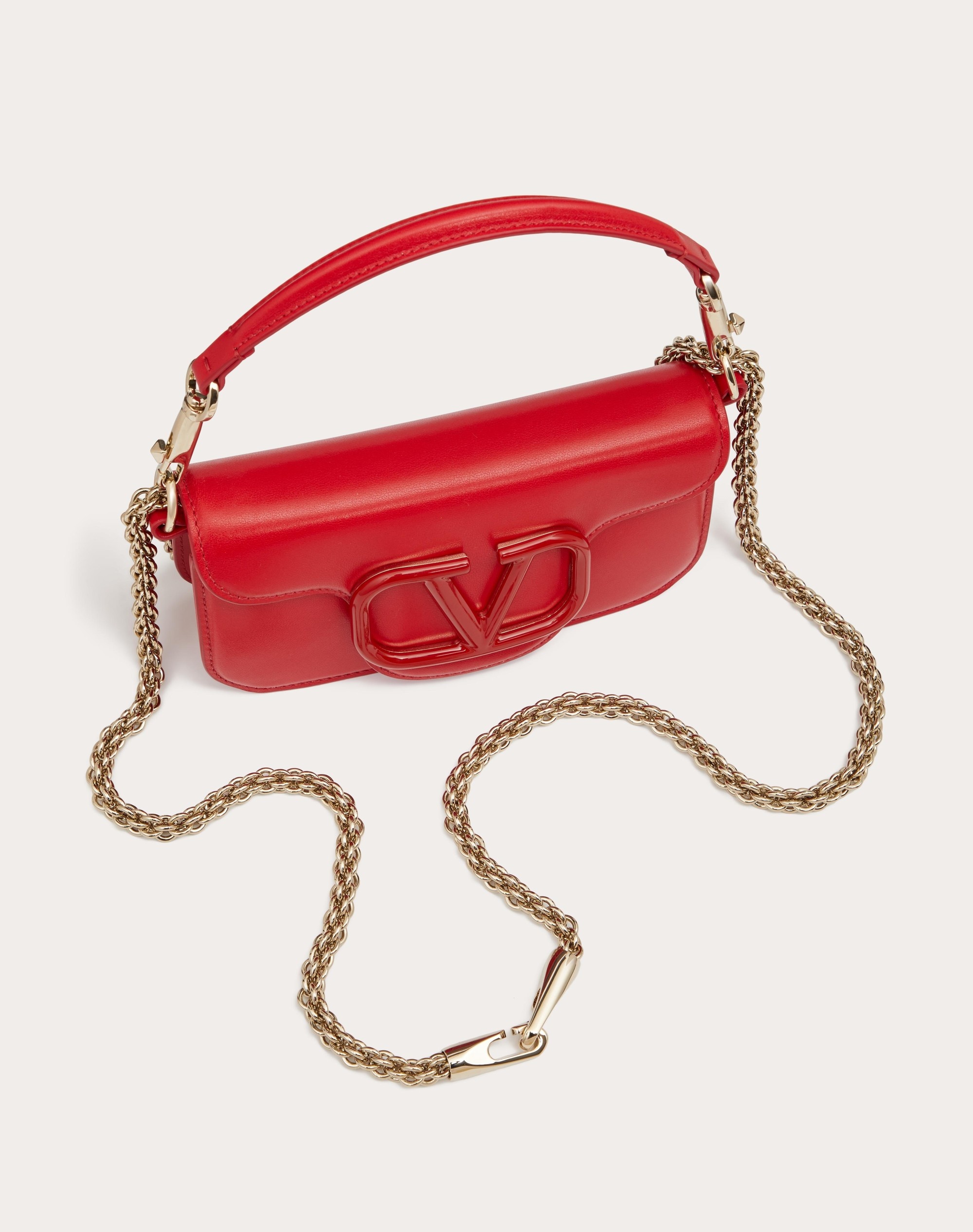 VALENTINO GARAVANI LOCÒ CALFSKIN SHOULDER BAG - 5