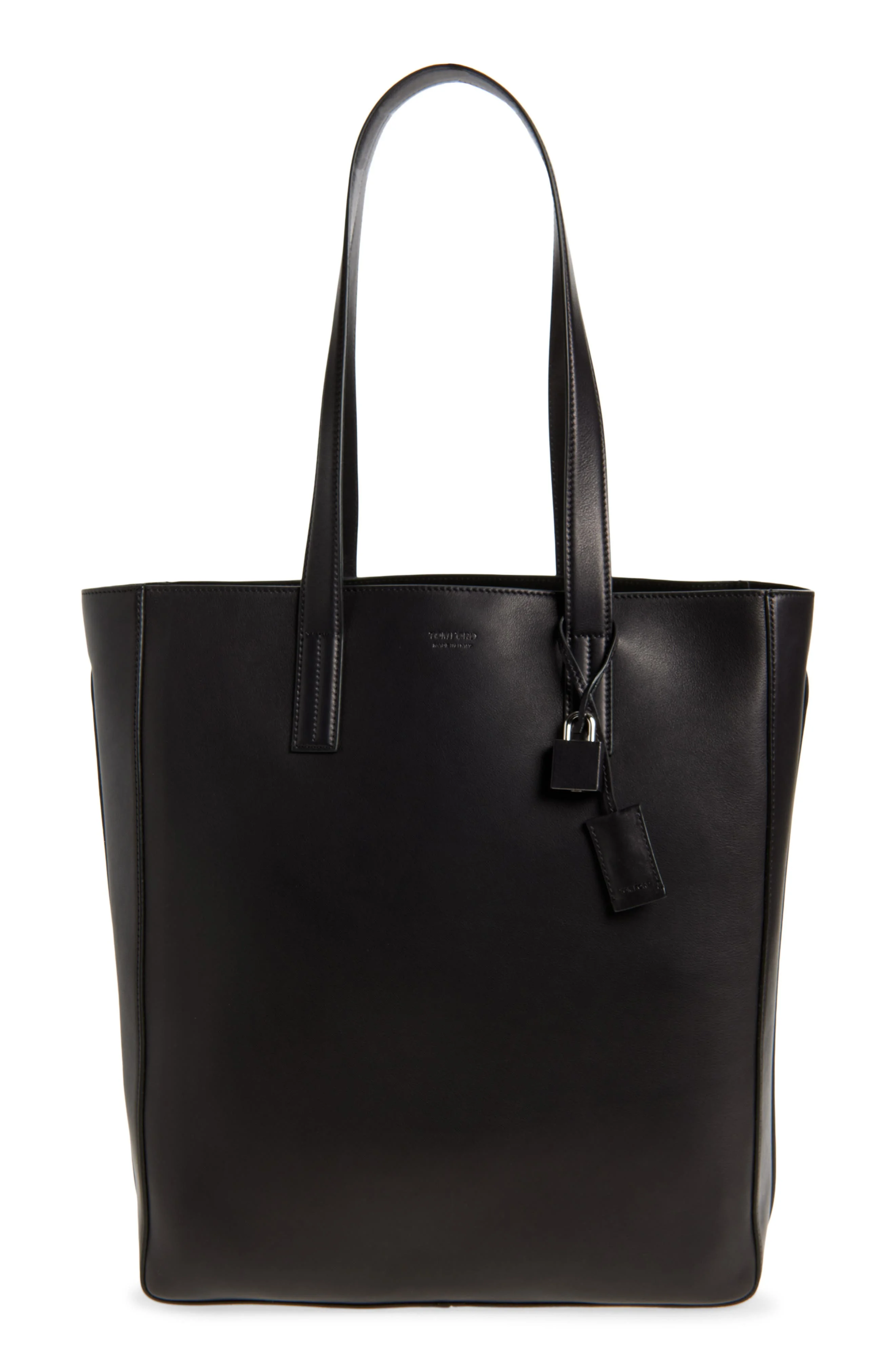 TOM FORD North/South Leather Tote in 1N001 Black at Nordstrom - 1
