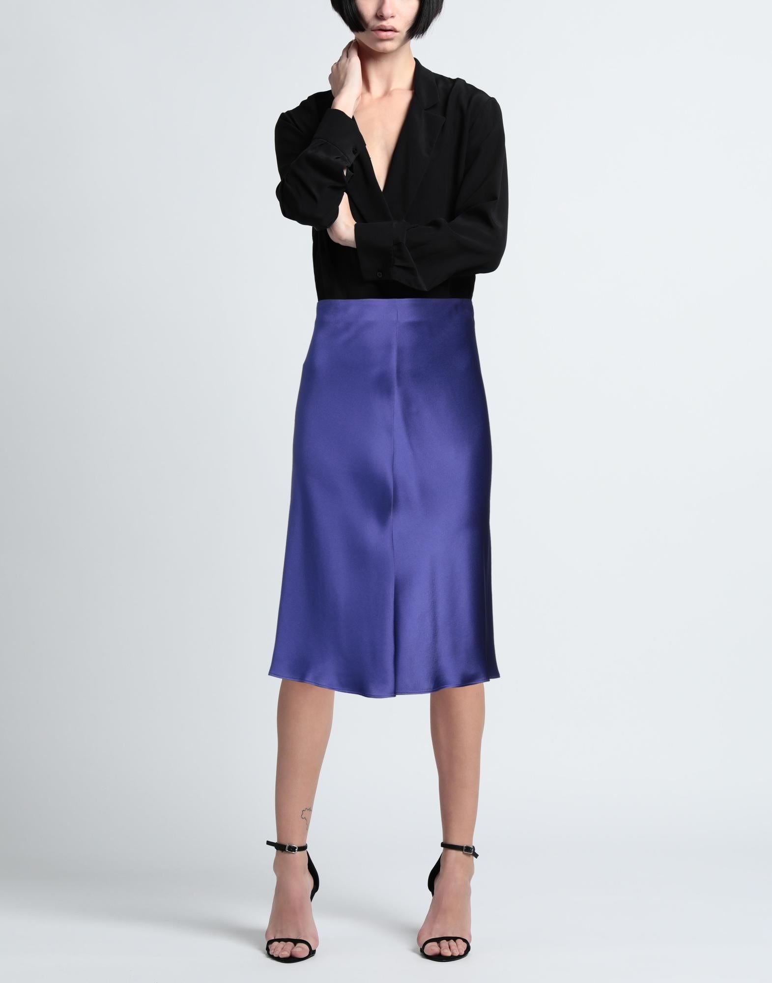 Purple Women's Midi Skirt - 2