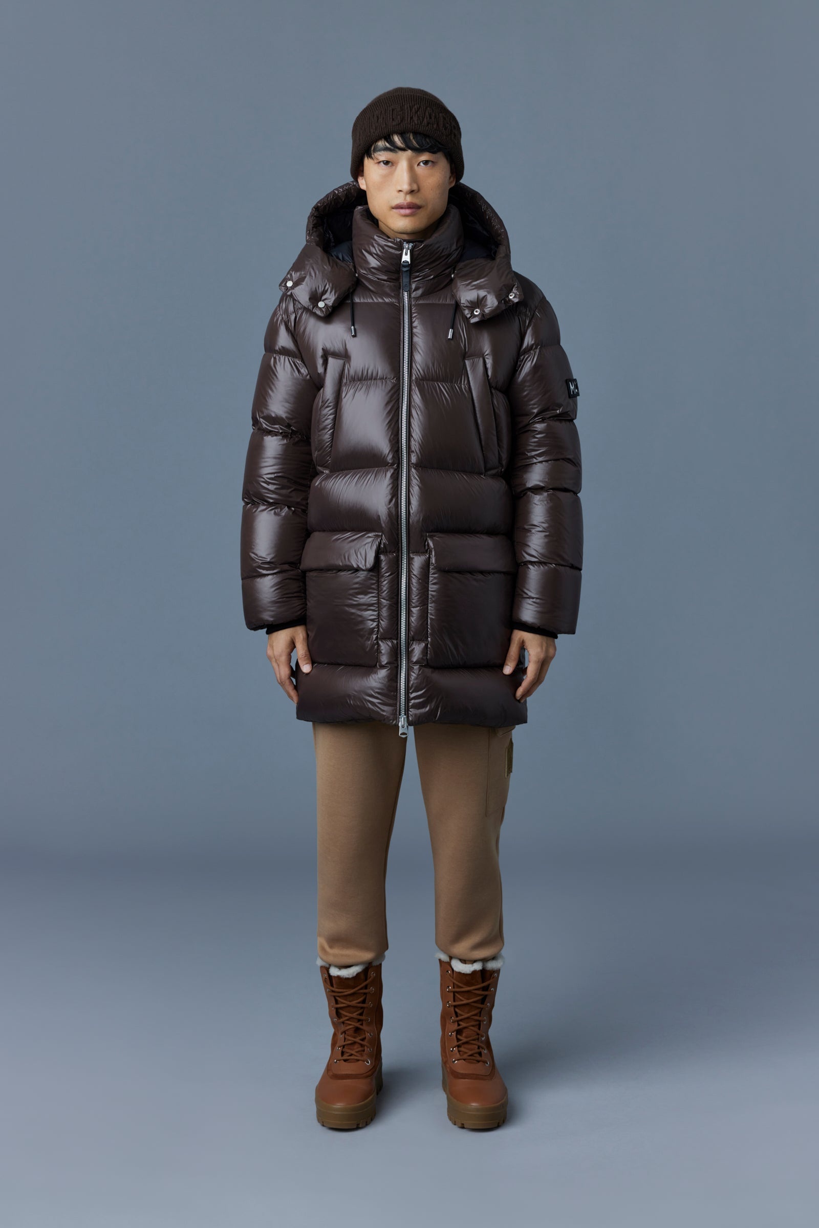 KENDRICK lustrous light down parka with hood - 2