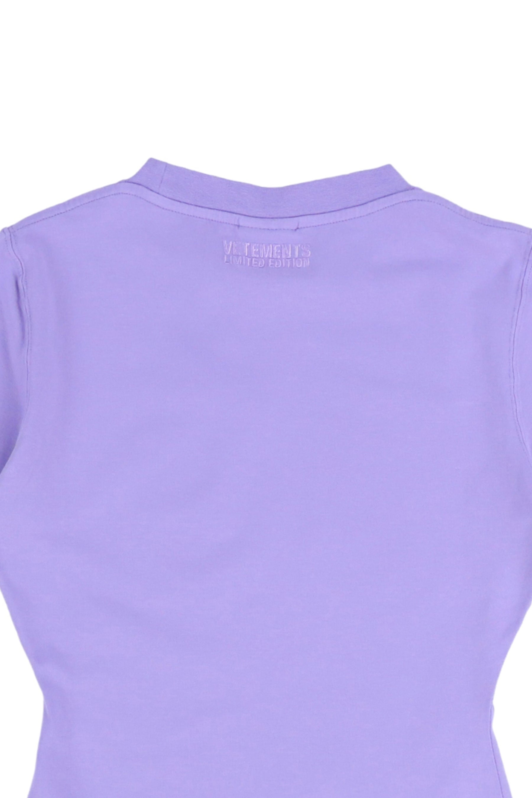 BLING LOGO FITTED T-SHIRT / LILAC - 4