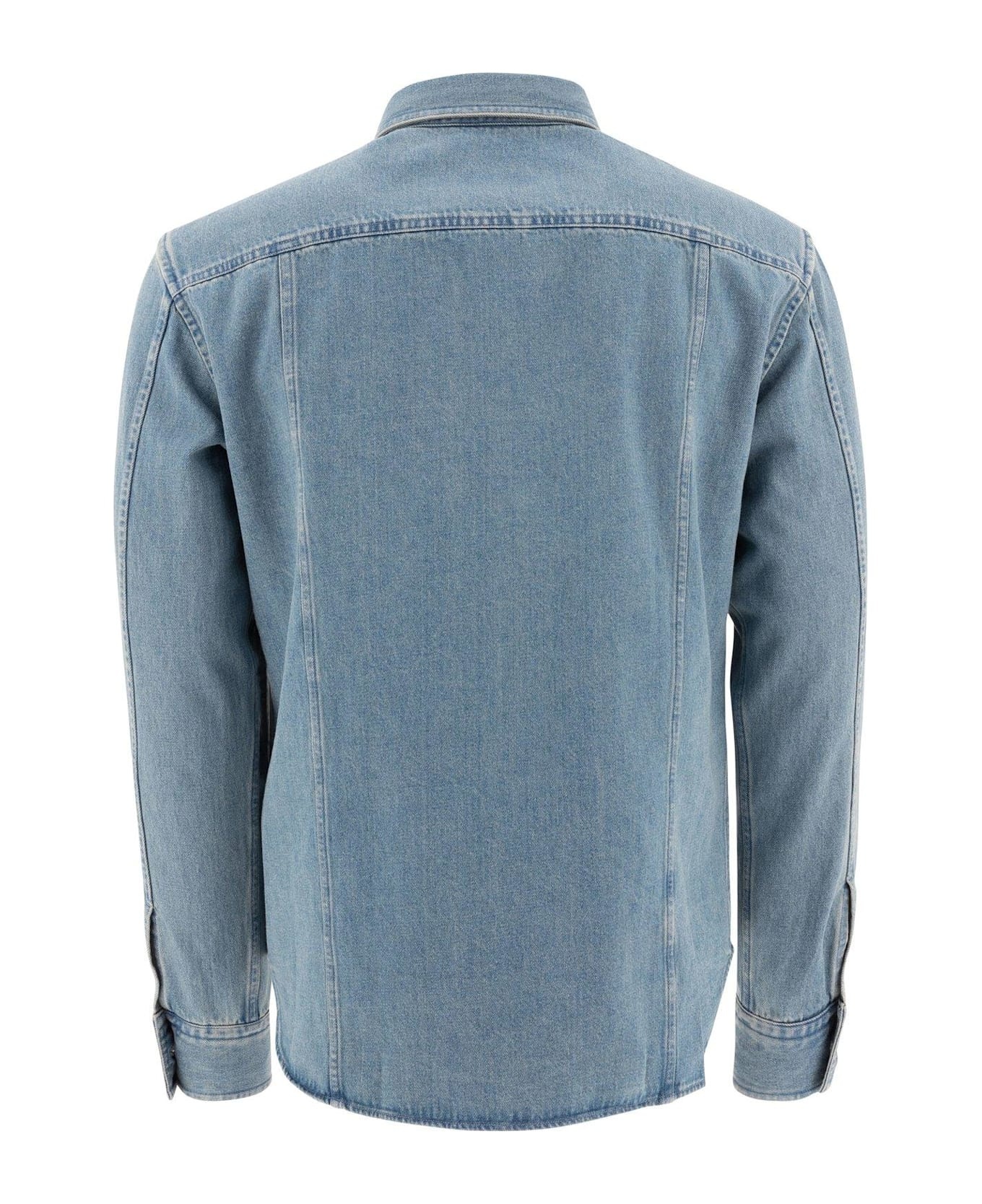 Button-up Denim Shirt - 2