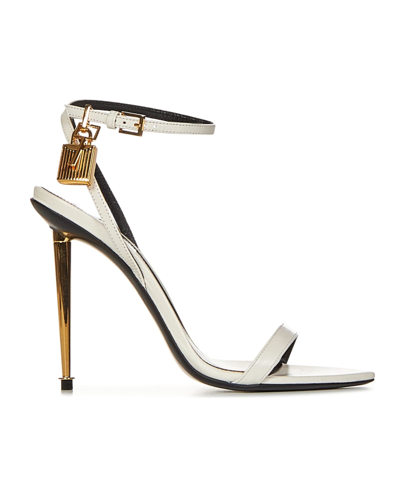 Padlock Pointy Naked Sandal - 1