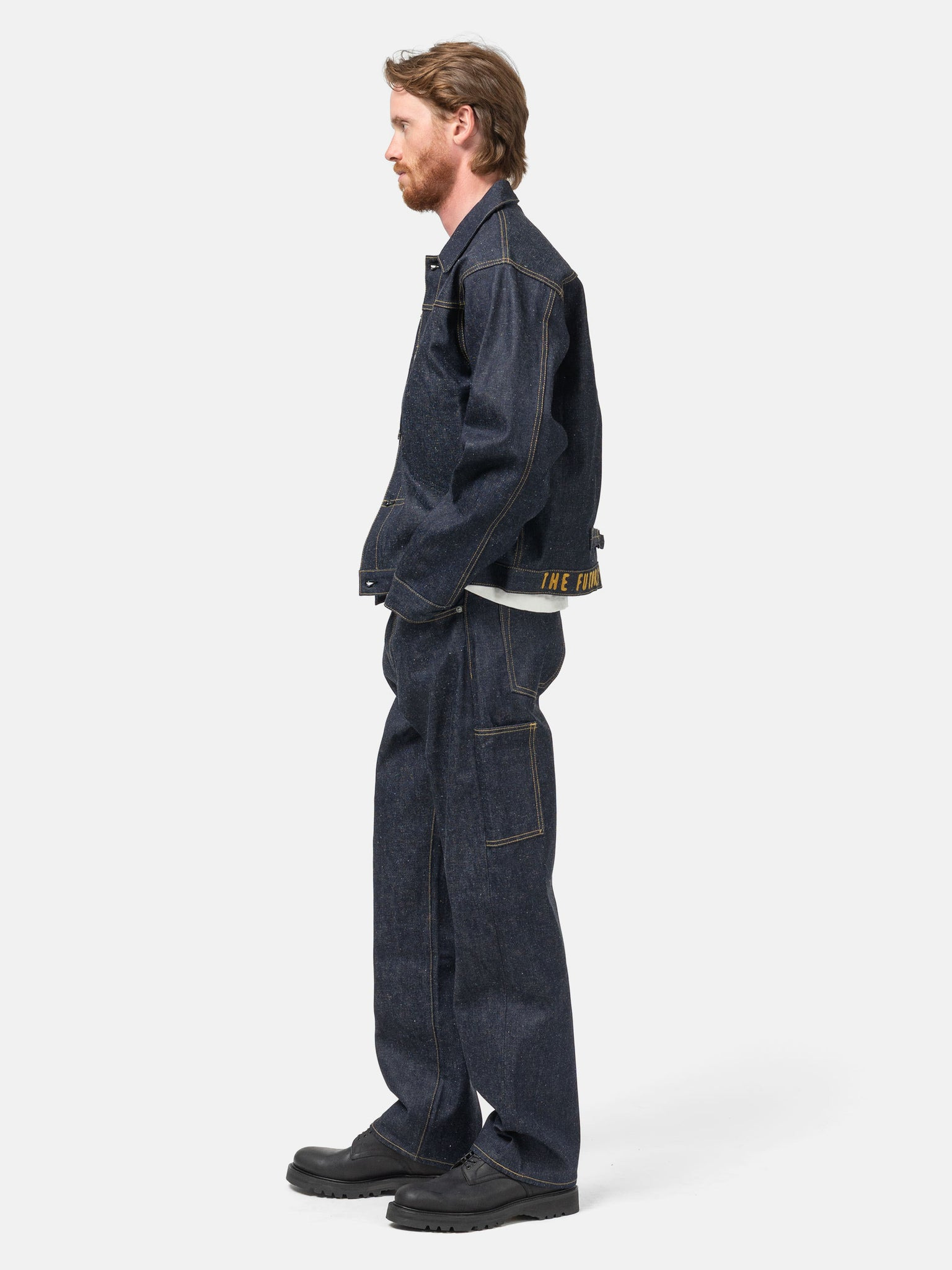 Straight Denim Pants Past Indigo - 3