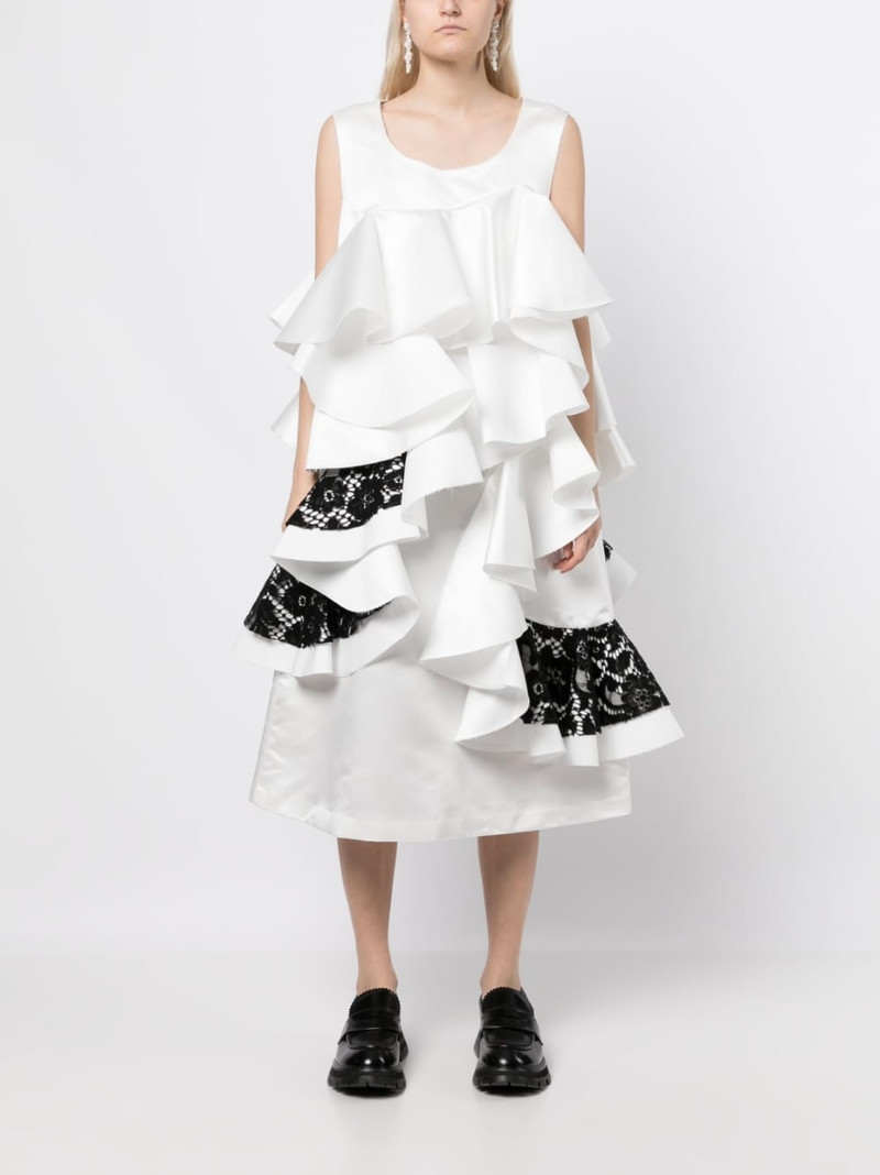 Comme Des Garçons ruffle-detailing sleeveless dress outlook