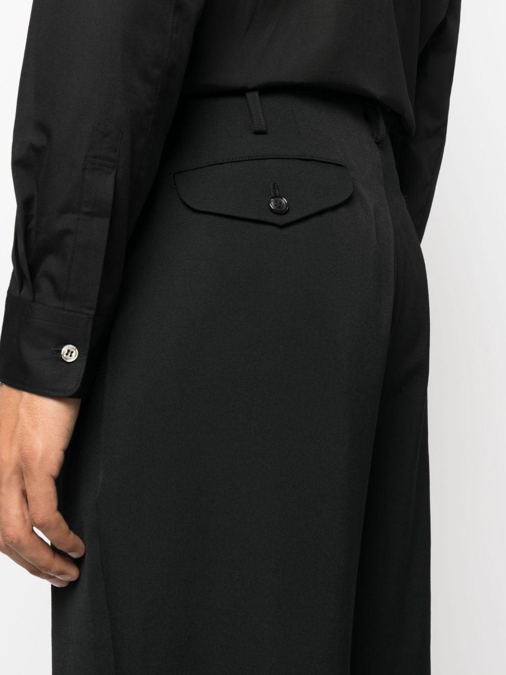 wide-leg cropped trousers - 5