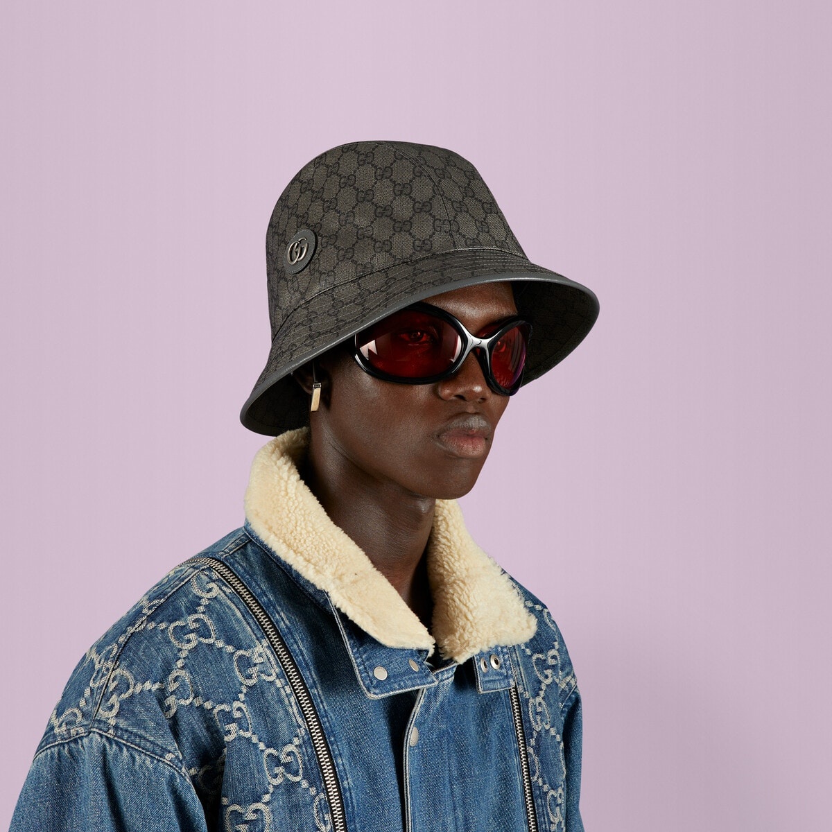 GG Supreme canvas bucket hat - 3