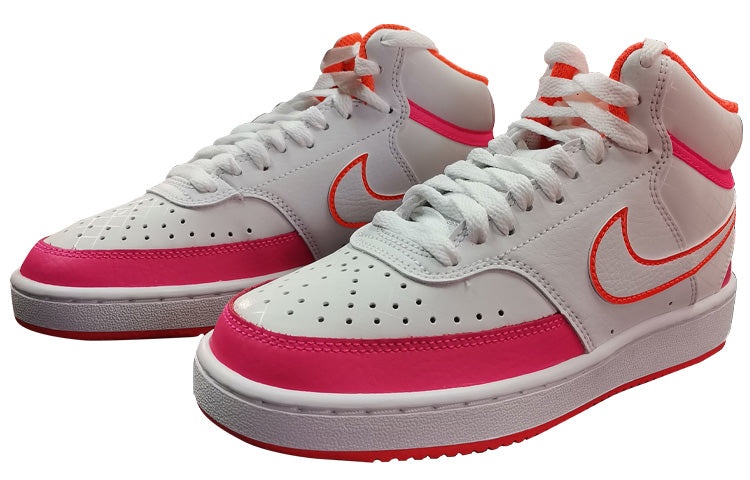 (WMNS) Nike Court Vision Mid Shoes For White/Pink DD8494-181 - 3