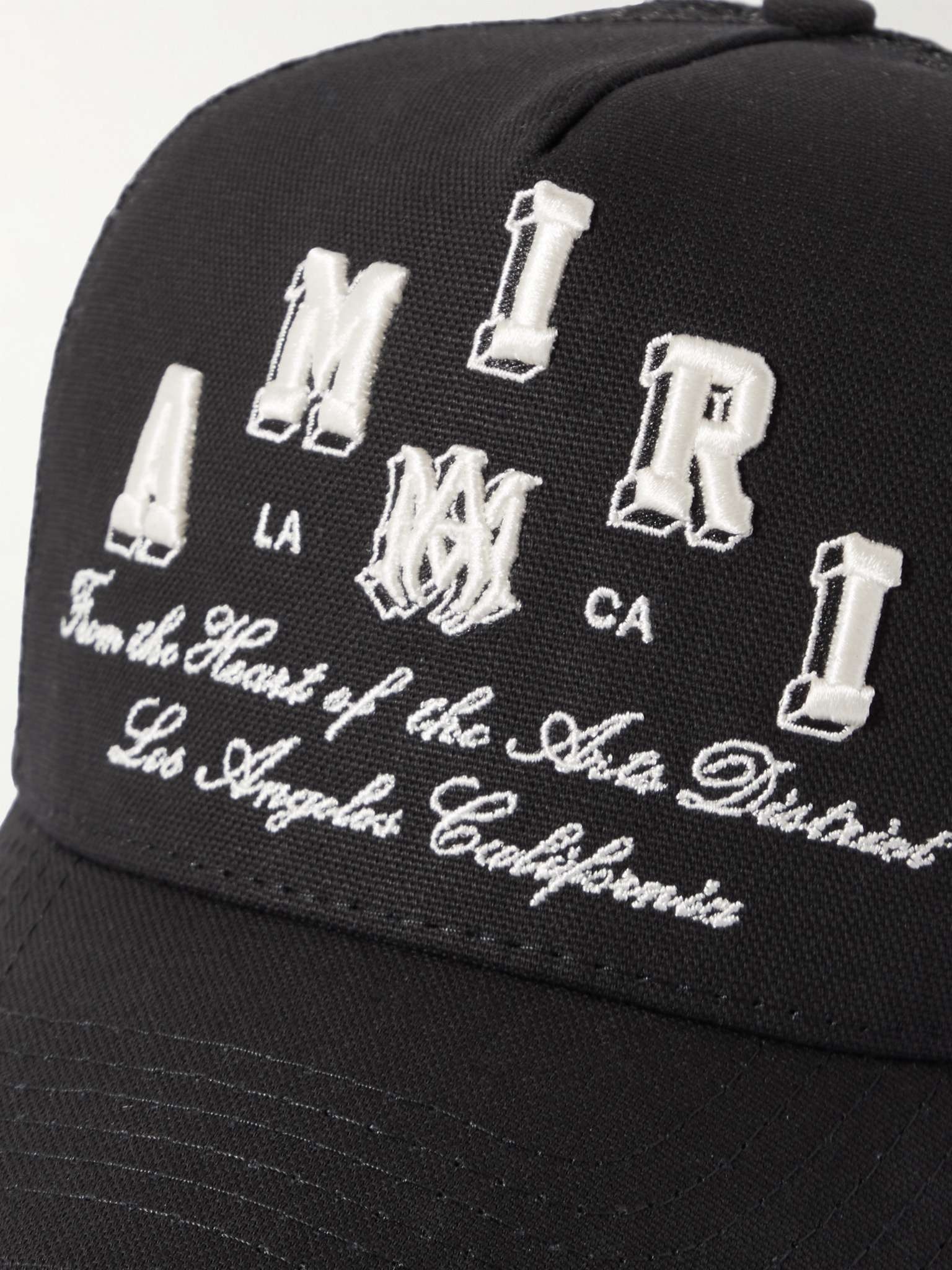 Logo-Embroidered Cotton-Canvas and Mesh Trucker Hat - 4